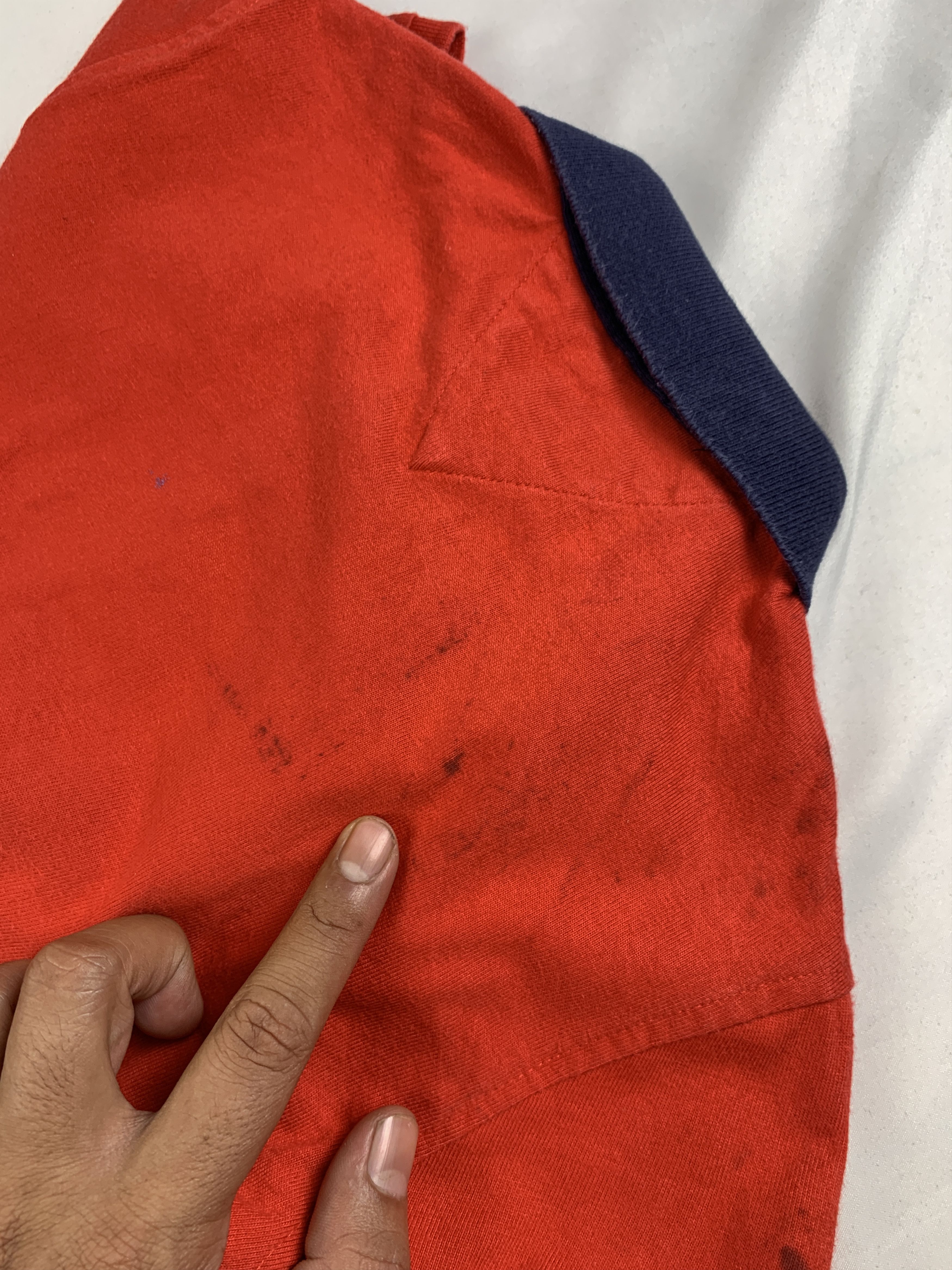 Tommy Hilfiger Tommy Hilfiger Red Patchwork Spell out Baby Polo (XS) Size XS / US 0-2 / IT 36-38 - 12 Thumbnail