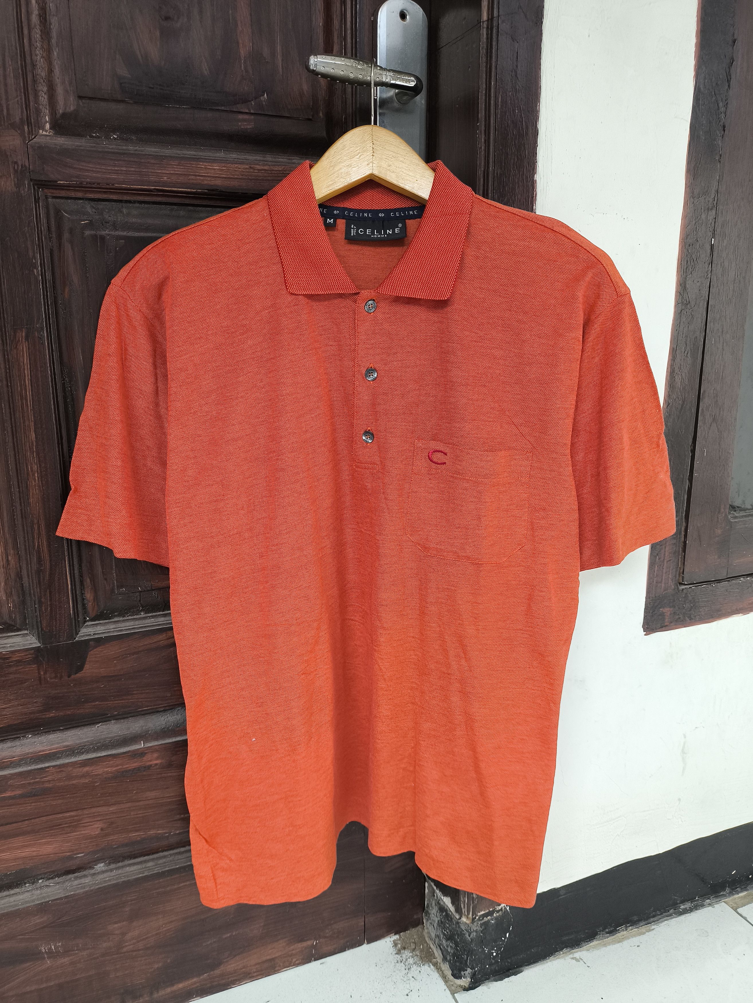 Celine Vtg CELINE homme polo shirt logo Size US M / EU 48-50 / 2 - 1 Thumbnail