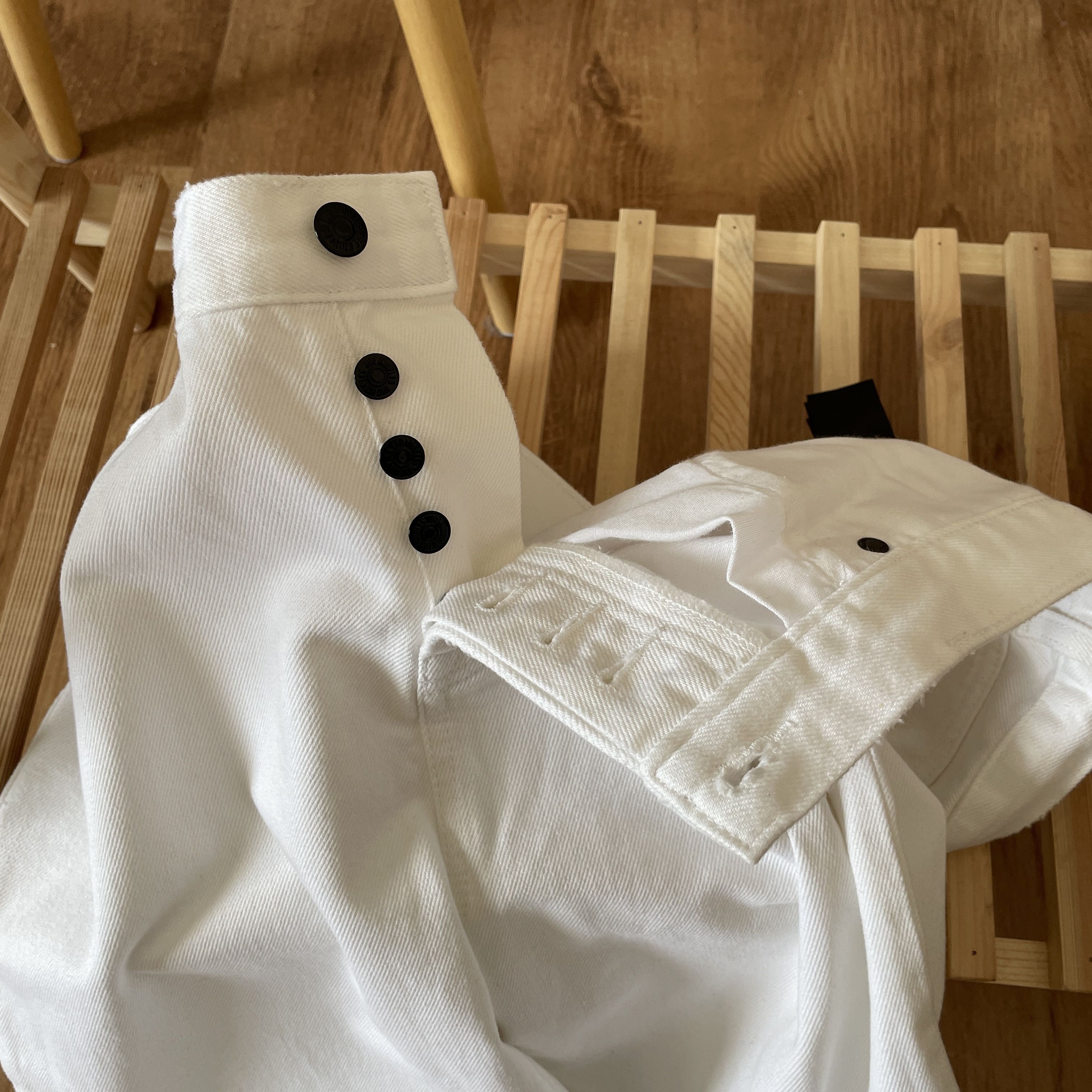 The Kooples The Kooples Straight Cropped White Denim Size 33 Size US 33 - 6 Thumbnail