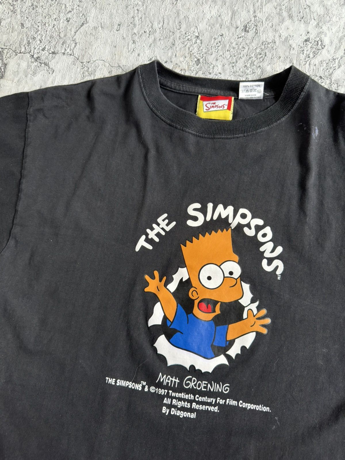 The Simpsons × Vintage Vintage 1997 THE SIMPSONS Movie Black T Shirt Size US L / EU 52-54 / 3 - 3 Thumbnail