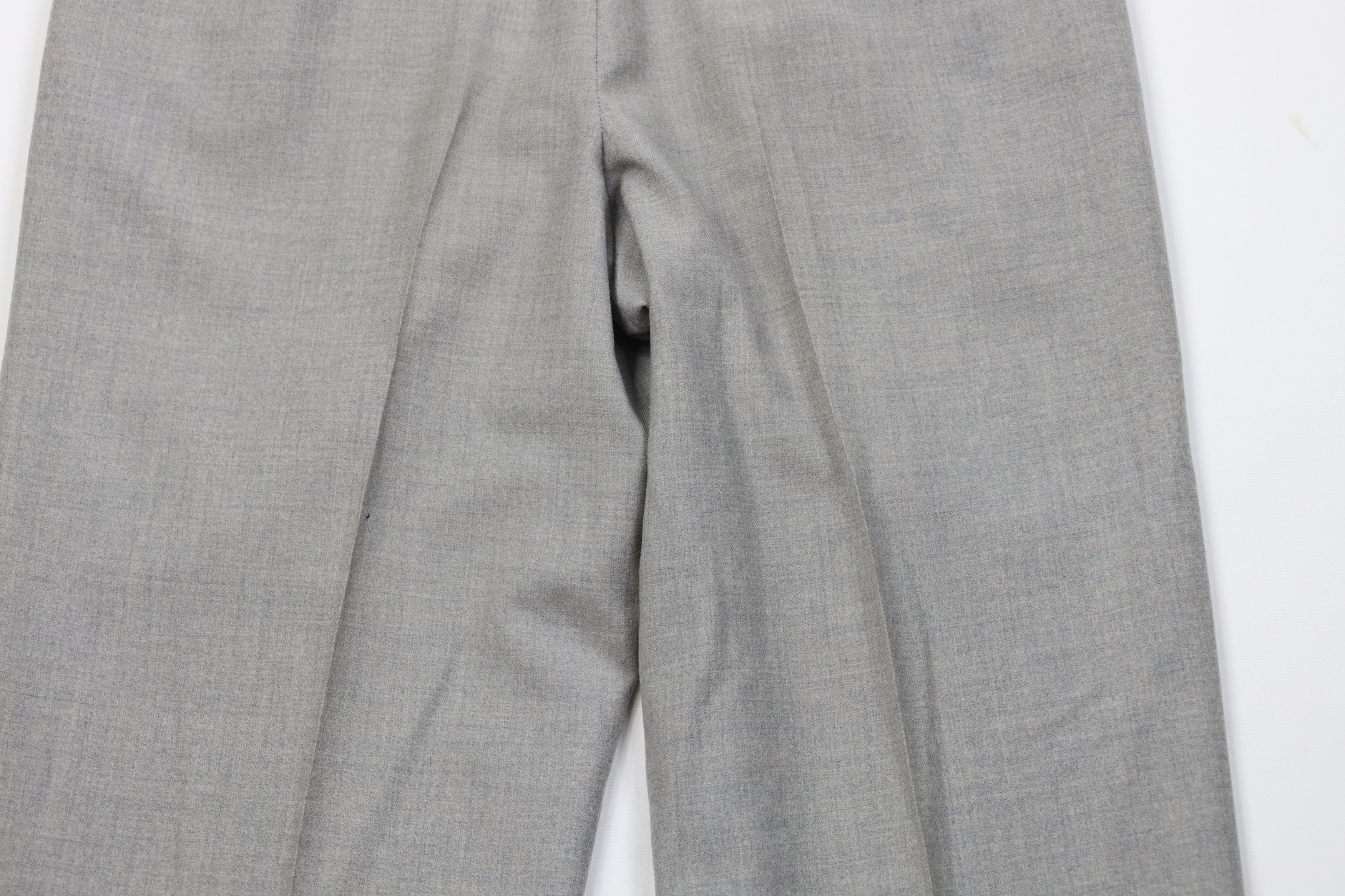 Vintage Vintage 50s Hollywood Regency Wool Chino Pants Gray USA Size US 34 / EU 50 - 12 Thumbnail