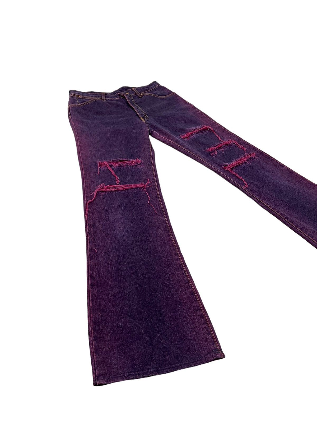 Wrangler Flare Jeans Vtg Wrangler Japan Distress Boot Cut 7🟦2 Size US 29 - 1 Thumbnail