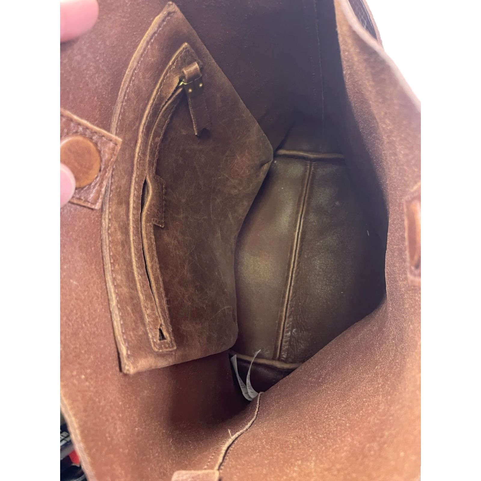Madewell Madewell Transport Bag Tote NM952 Brown Leather Crossbody Strap J Crew Vintage No** Size ONE SIZE - 6 Thumbnail