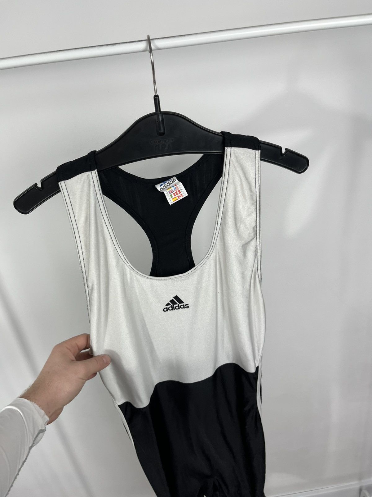 Adidas Vintage Adidas Cycling Jersey Sleeveless Black White XL Size US XL / EU 56 / 4 - 6 Thumbnail