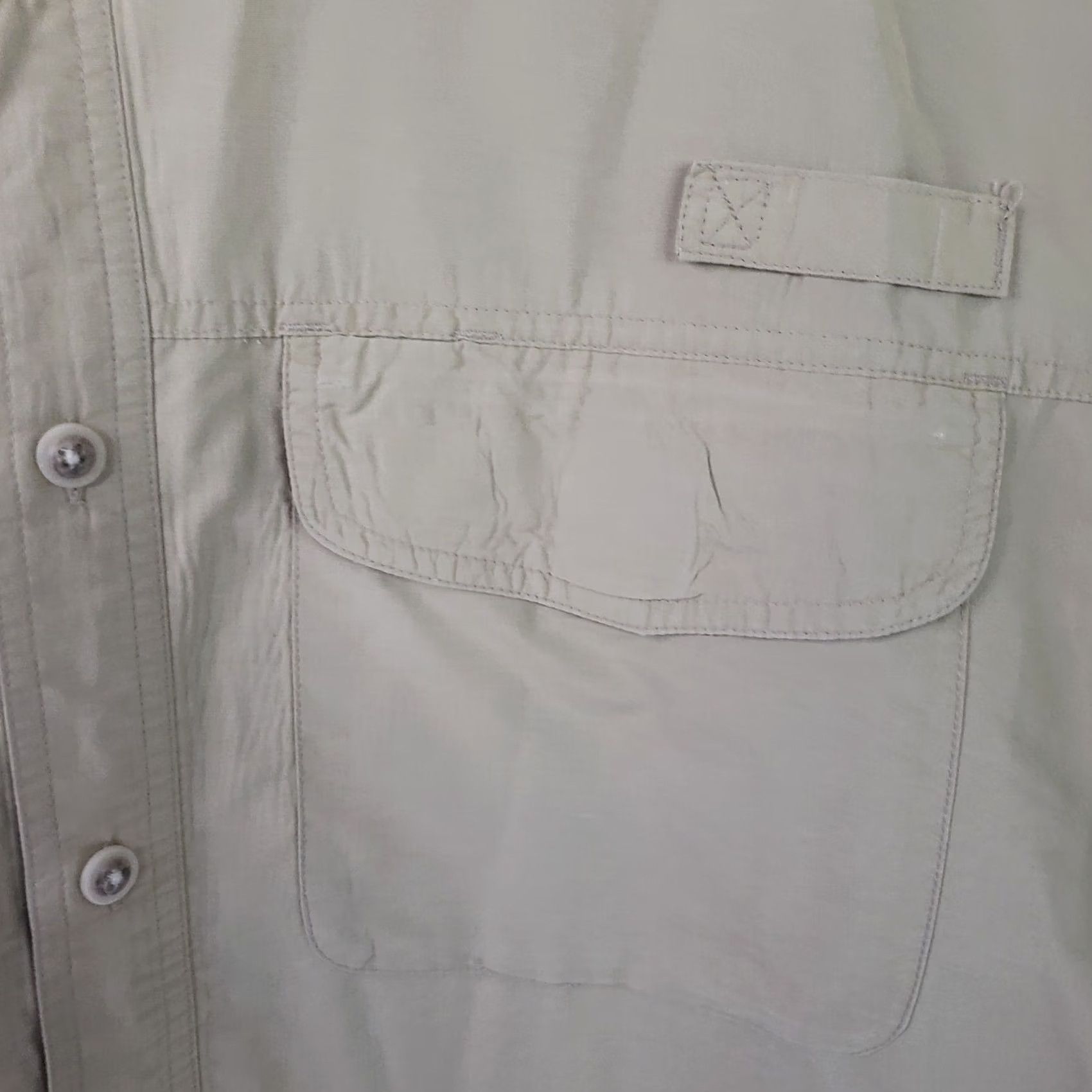 ExOfficio ExOfficio Shirt Mens XL Beige Short Sleeve Button Up Cotton Outdoor Hiking Size US XL / EU 56 / 4 - 4 Thumbnail