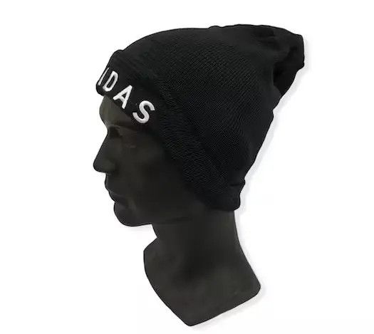 Adidas Vintage Adidas Spell Out Beanie Hat Size ONE SIZE - 2 Thumbnail