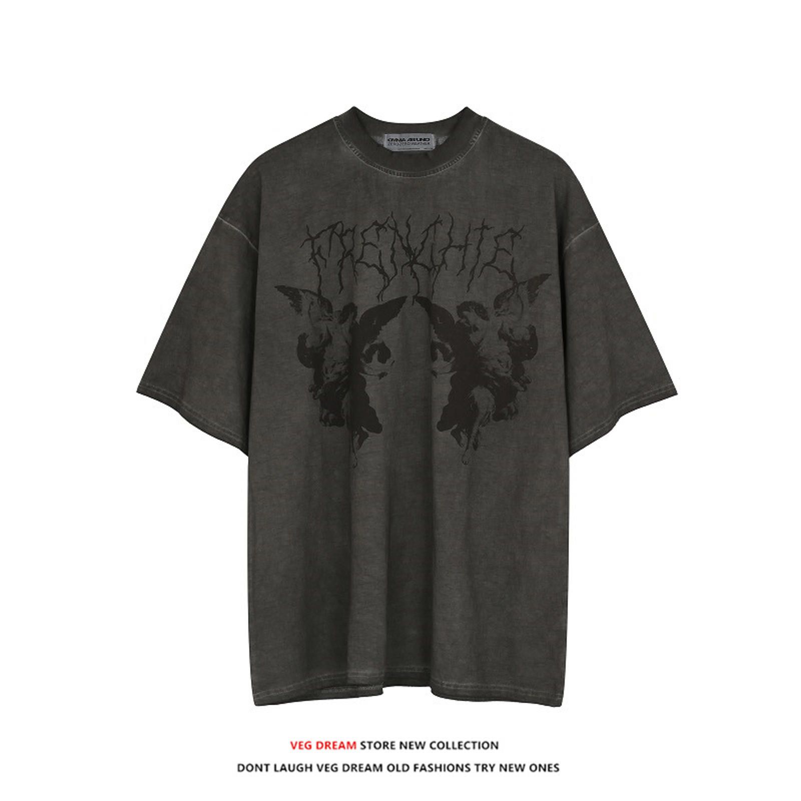 The Unbranded Brand Retro Top Loose Street Sports Y2k T-shirt Size ONE SIZE - 5 Thumbnail