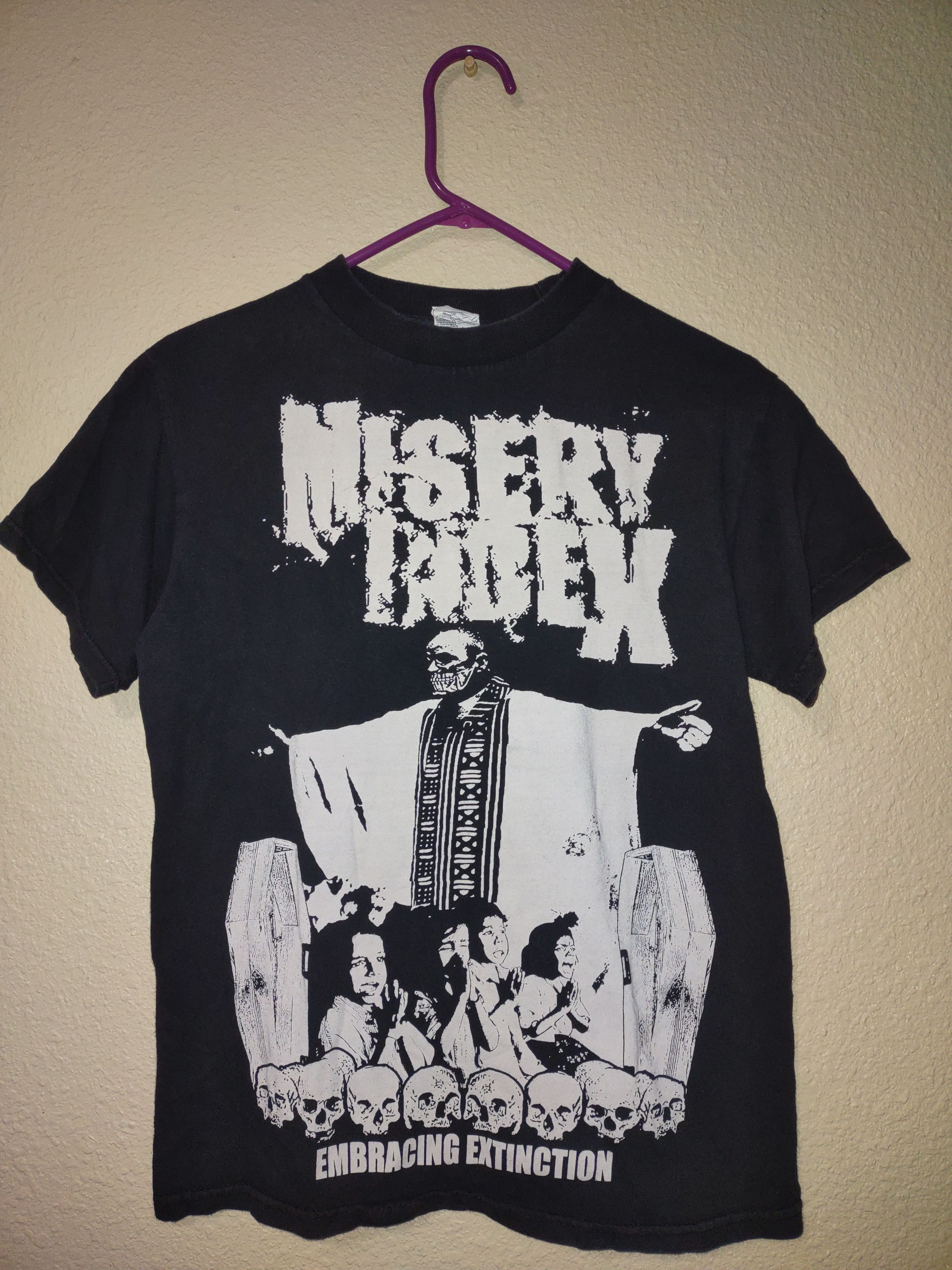 Band Tees × Vintage Misery Index - Embracing Extinction shirt Size US S / EU 44-46 / 1 - 1 Thumbnail