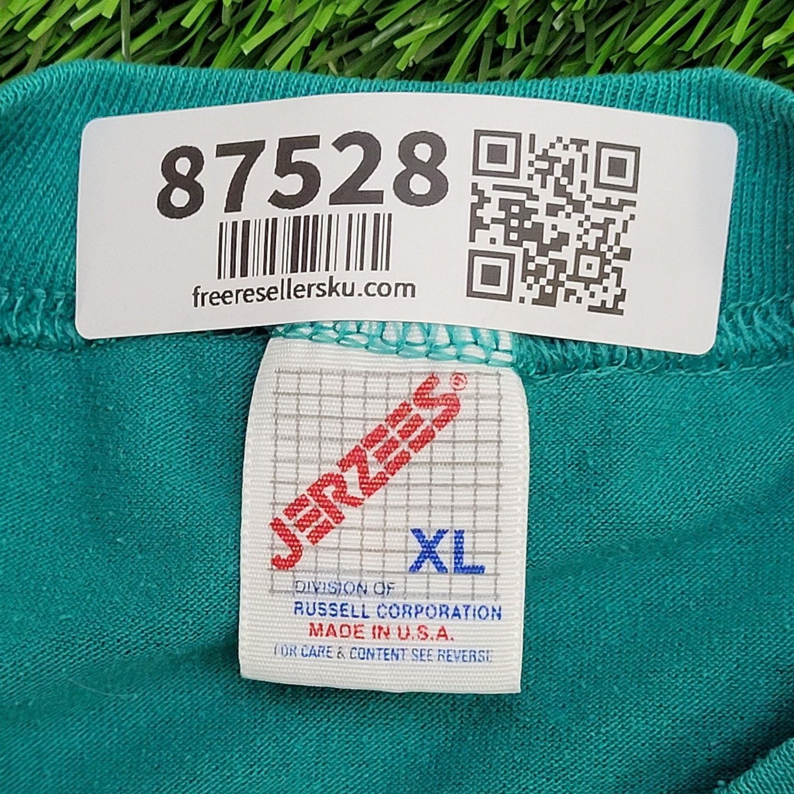 Jerzees Vintage 80s JERZEES By Russell Corp Blank Shirt L/XL 22x27 Size US XL / EU 56 / 4 - 6 Thumbnail