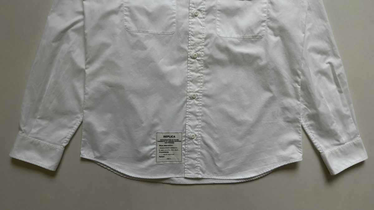 Maison Margiela S/S 17 White Cotton ‘Officer’ Shirt Size US L / EU 52-54 / 3 - 8 Thumbnail