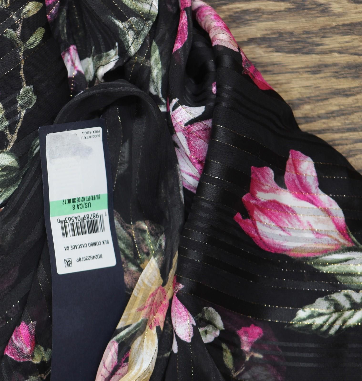 Other New Rachel By Rachel Roy Maxi Dress Cascade Garden Black 8 Size M / US 6-8 / IT 42-44 - 4 Thumbnail