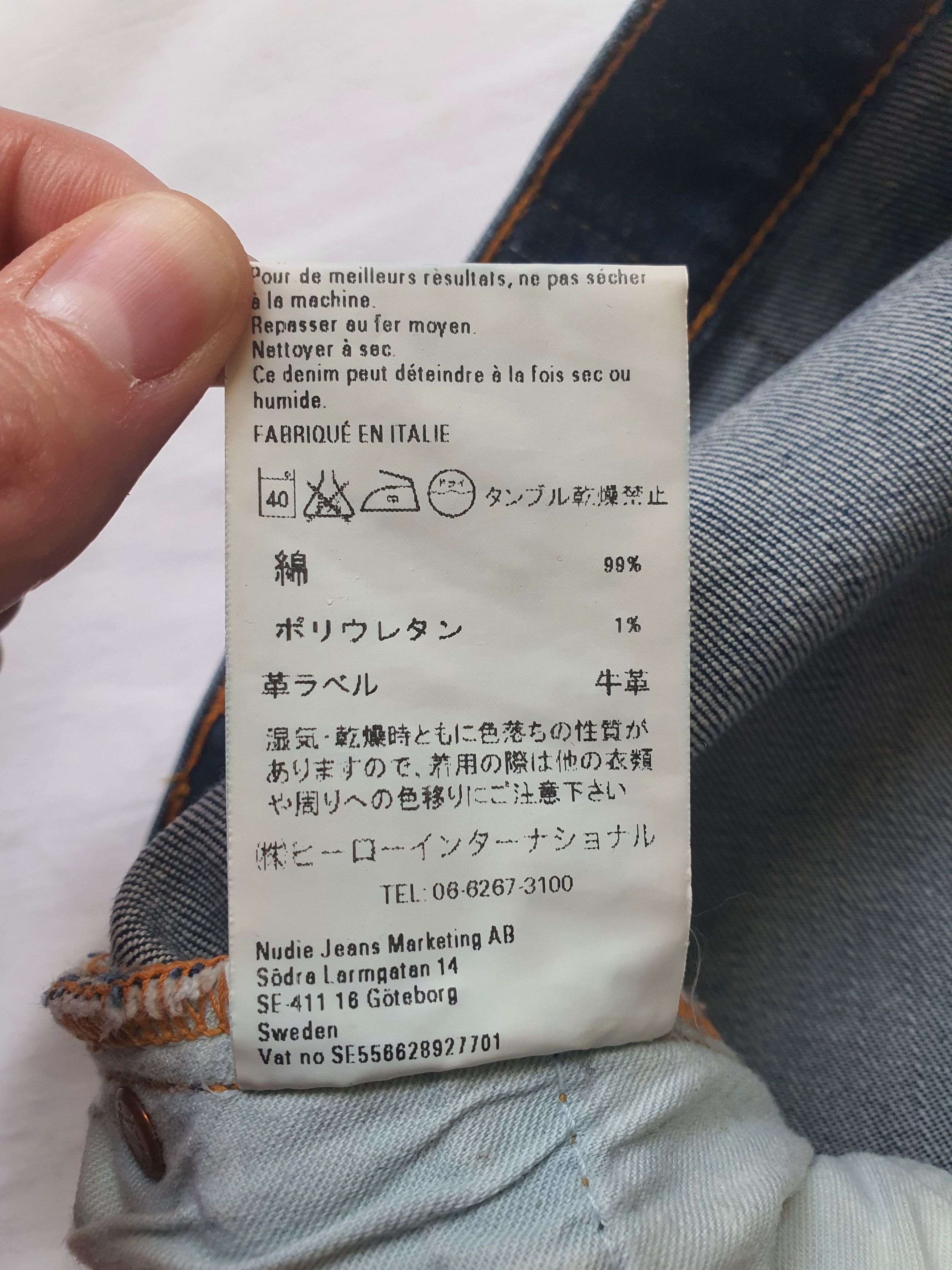 Nudie Jeans TUBE KELLY (N587) Women's Denim (Org. Dark Indigo Wash) Size 31" - 9 Thumbnail