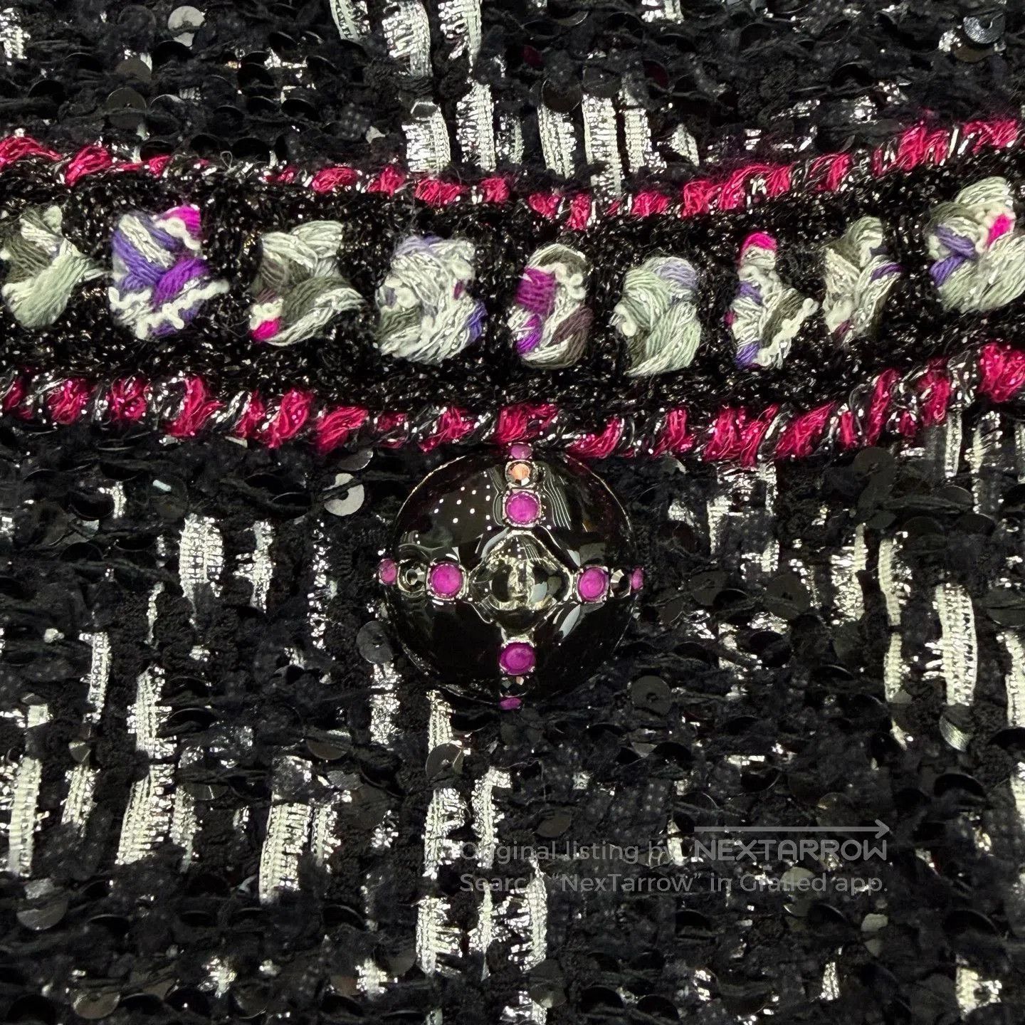 Chanel Chanel 24C Sequin Tweed Coat. Size S / US 4 / IT 40 - 4 Thumbnail