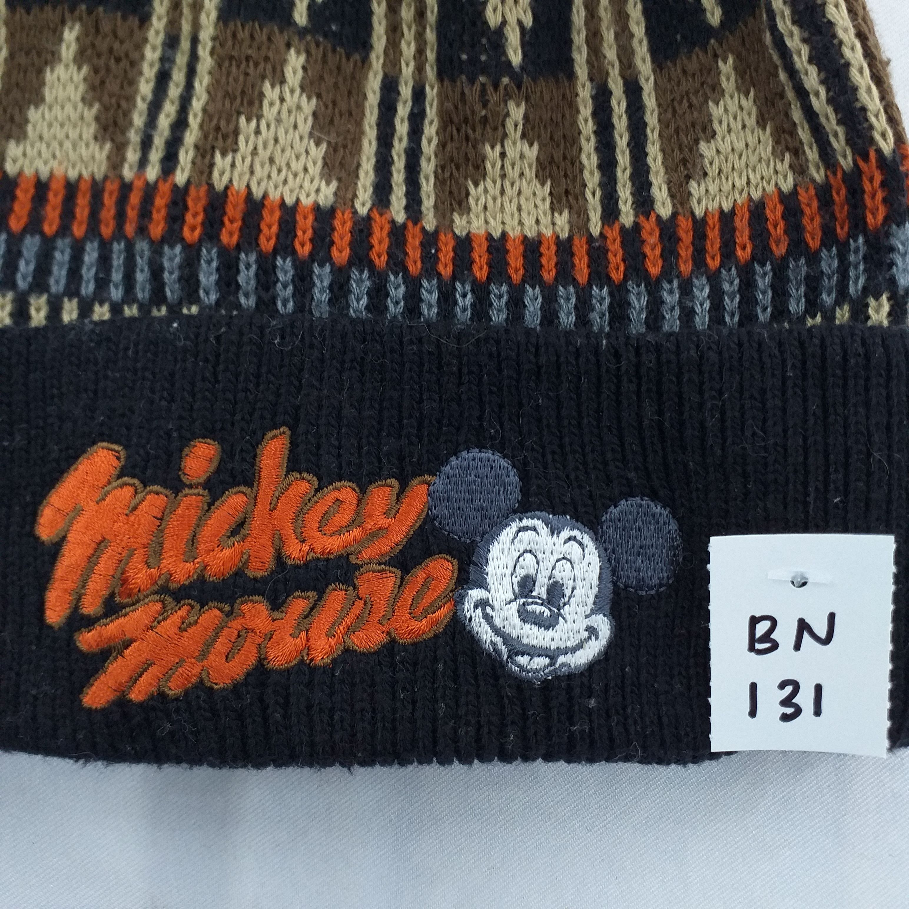 Disney Mickey Mouse Embroidery Snow Cap Hat Beanie -BN131 Size ONE SIZE - 6 Thumbnail