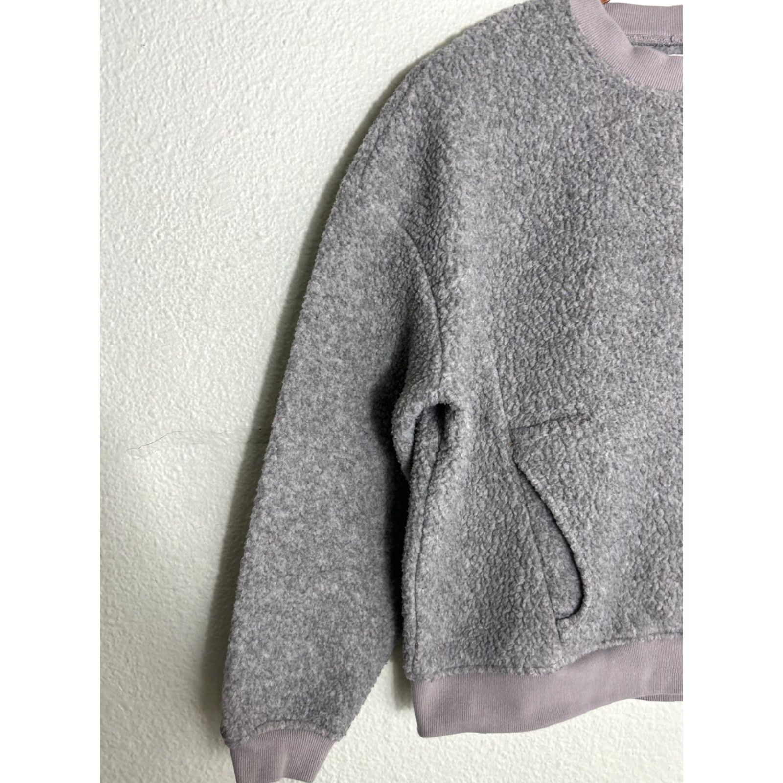 Madewell Madewell Sweatshirt Crewneck Fleece Pullover Polartec Small Gray Women Pocket Size S / US 4 / IT 40 - 2 Thumbnail