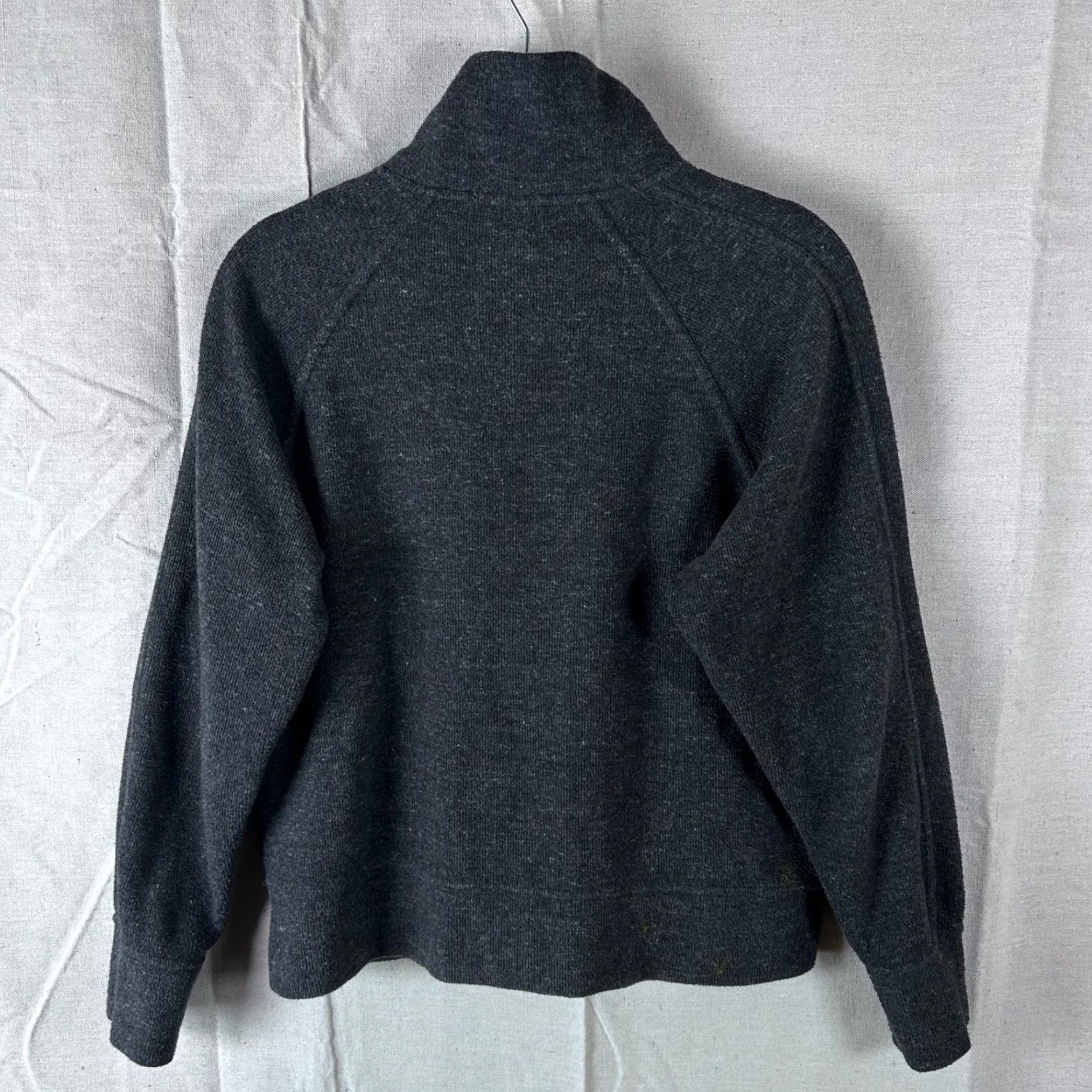 Nike Nike Womens Pullover Sweatshirt Quarter Zip Knit Raglan Sleeve Gray S Small Charcoal Athletic Ready-to-Wear Activewear Zipper Logo Body Gym & Training Size S / US 4 / IT 40 - 4 Thumbnail