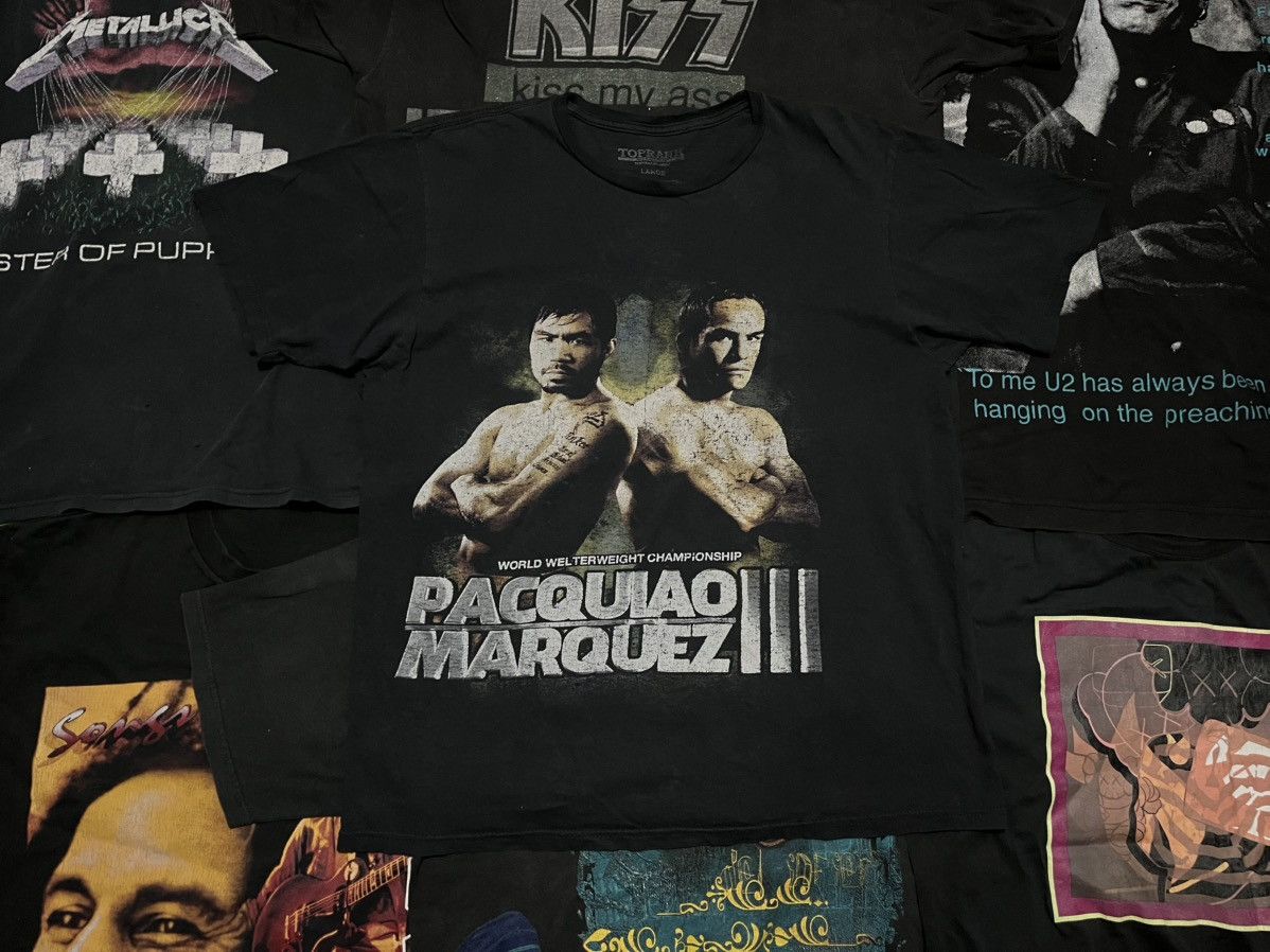 Vintage Boxing Tee Pacquiao vs Marquez lll Size US L / EU 52-54 / 3 - 2 Thumbnail