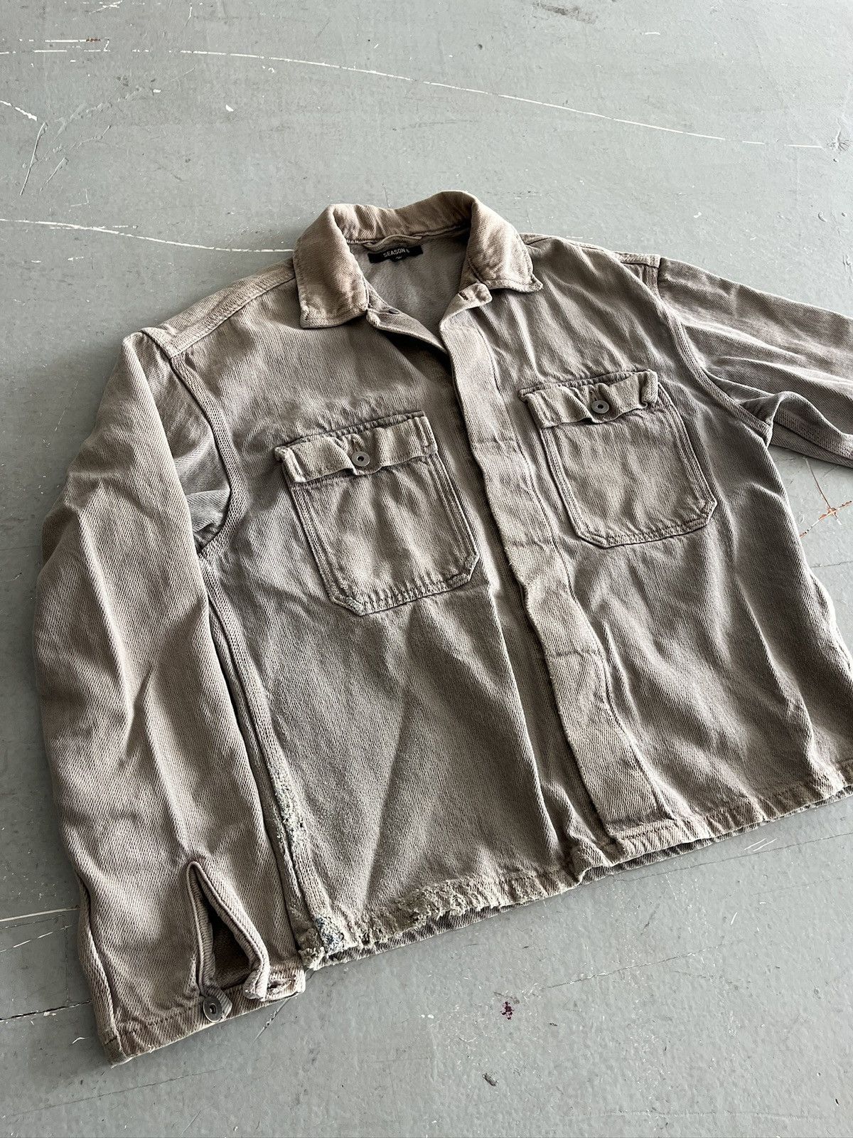 Yeezy Yeezy Season 6 Denim Work Jacket (unisex) Size US S / EU 44-46 / 1 - 9 Thumbnail