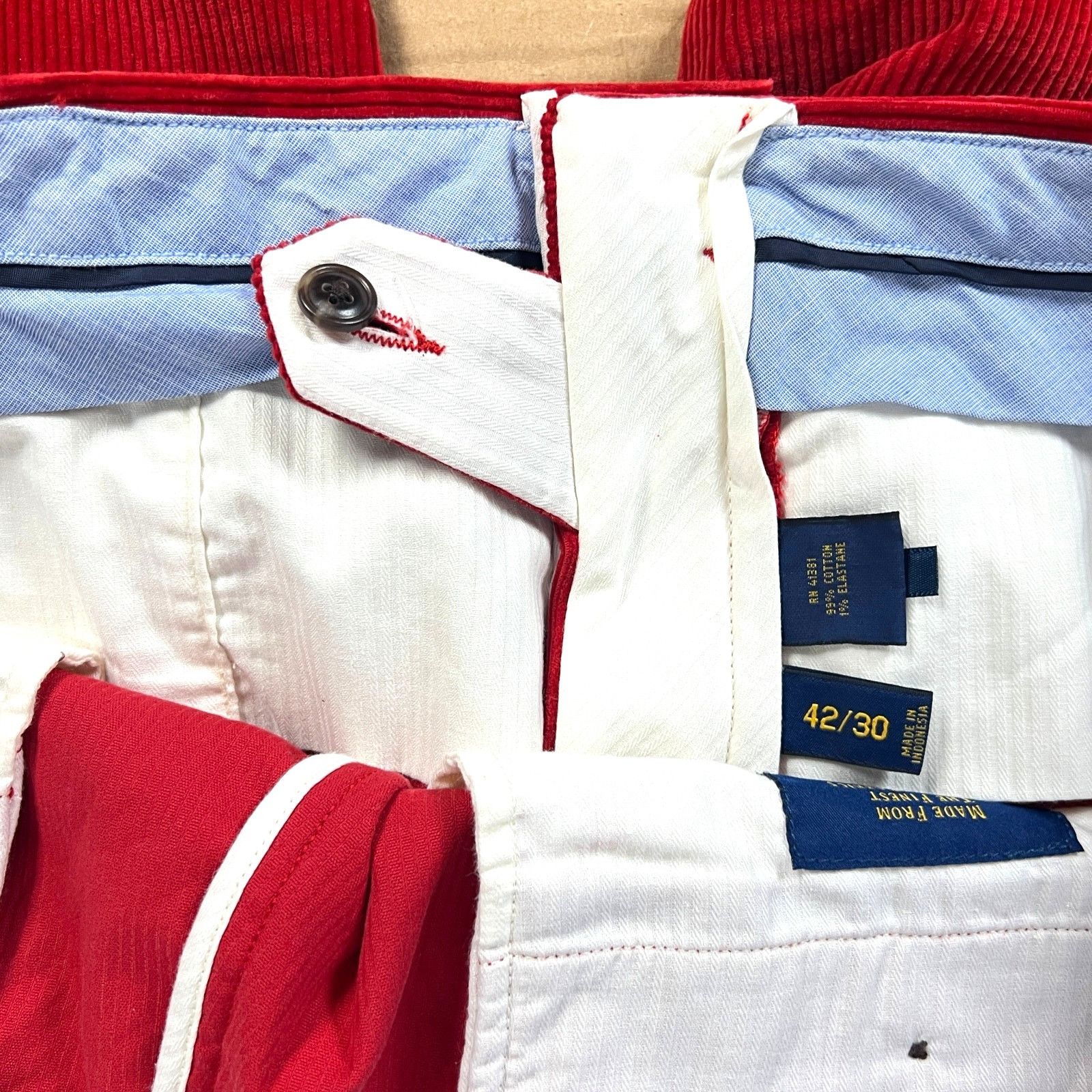 Polo Ralph Lauren Polo Ralph Lauren Mens Corduroy Pants size 42/30 Red Classic Size US 42 / EU 58 - 7 Thumbnail