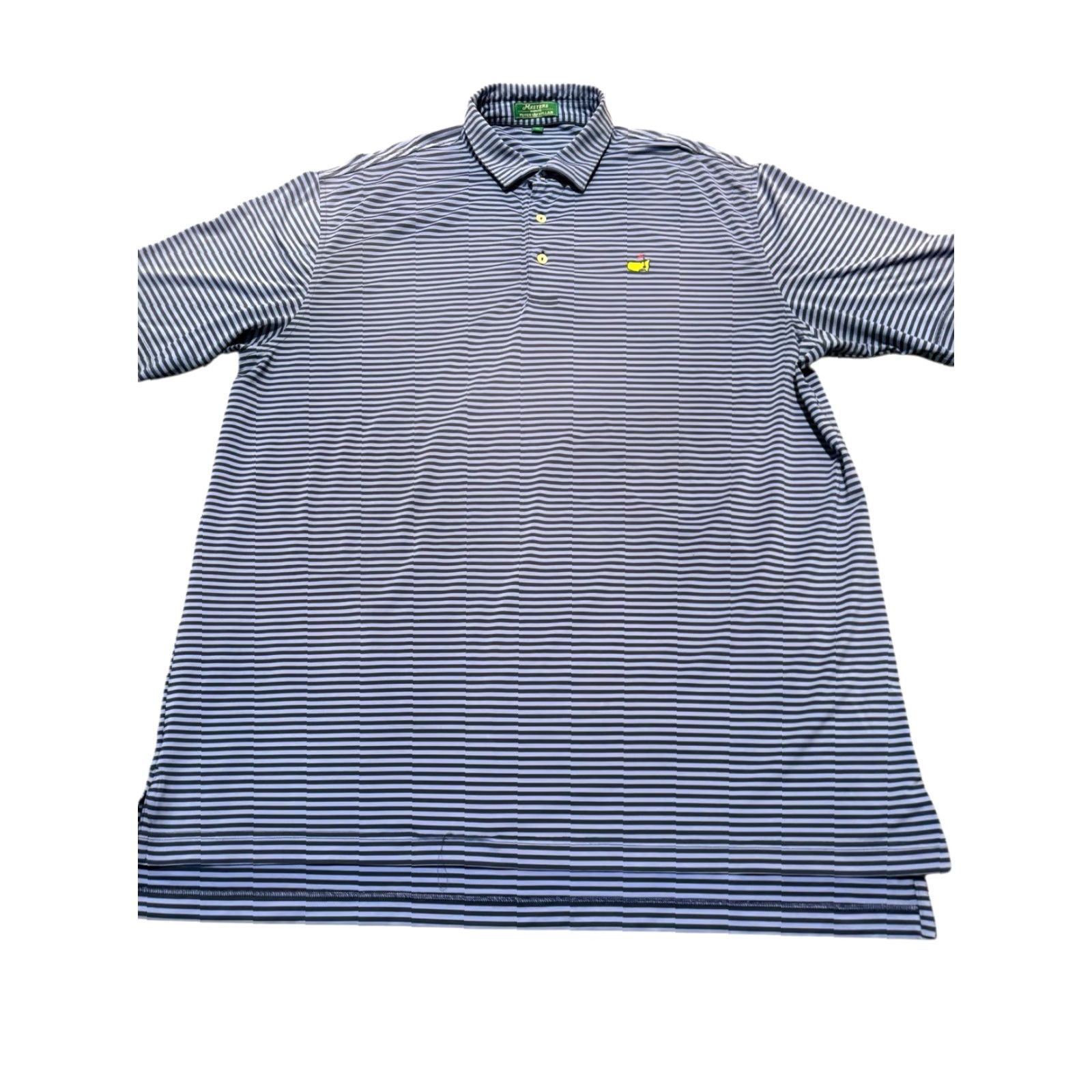 Peter Millar VINTAGE Masters x Peter Millar Augusta Golf Lavender Navy Blue Striped Polo Men’s XL Size US XL / EU 56 / 4 - 2 Thumbnail