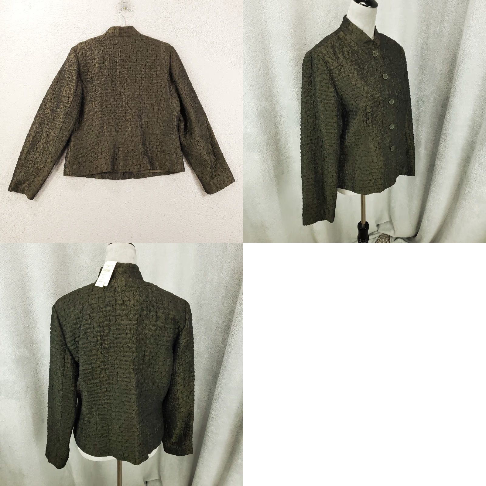Coldwater Creek Coldwater Creek Jacket Womens M Black Button Front Lined Solid Fall Spring Winter NWT Size M / US 6-8 / IT 42-44 - 8 Thumbnail