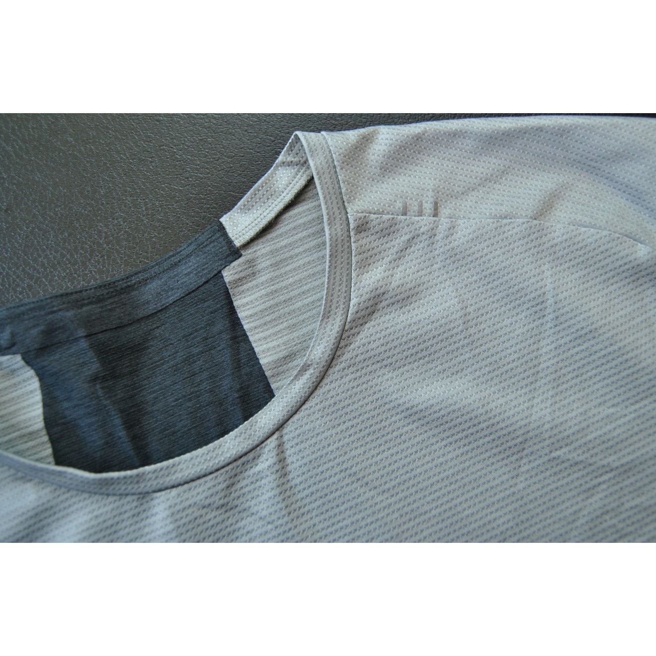 Lululemon Lululemon Two Toned Gray Short Sleeve Shirt Size US L / EU 52-54 / 3 - 6 Thumbnail