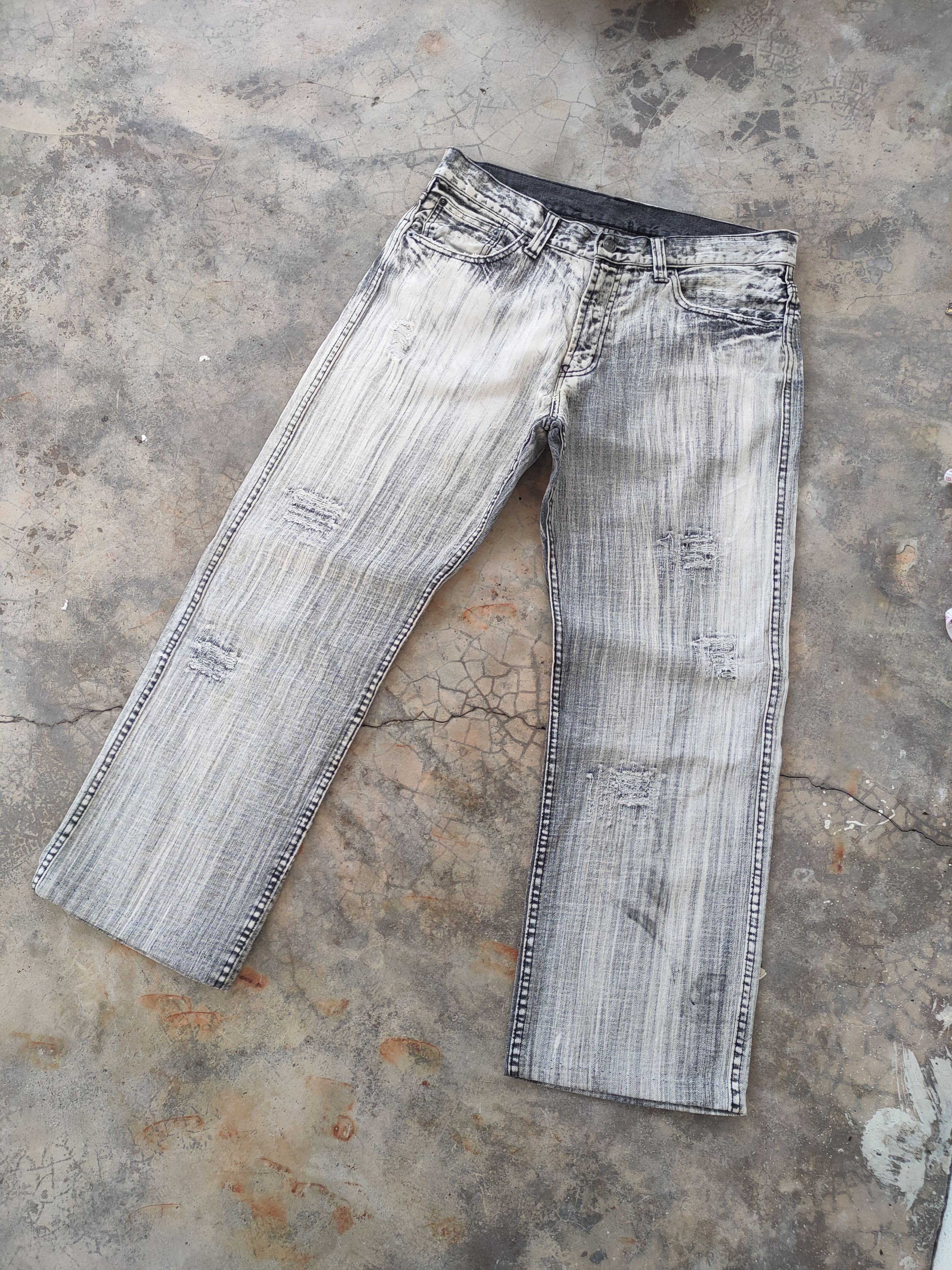 Japanese Brand W34 VINTAGE JAPANESE FADED DISTRESSED JEANS PANTS Size US 34 / EU 50 - 3 Thumbnail