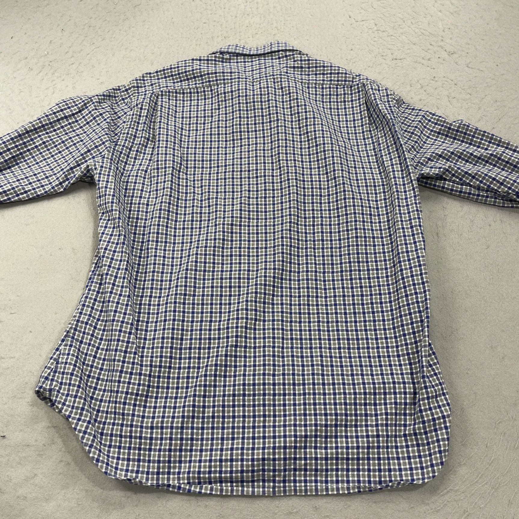 Vintage VINTAGE Gitman Bros Shirt Mens Large Blue Gray Check Haberdash Cotton Made USA Size US L / EU 52-54 / 3 - 5 Thumbnail