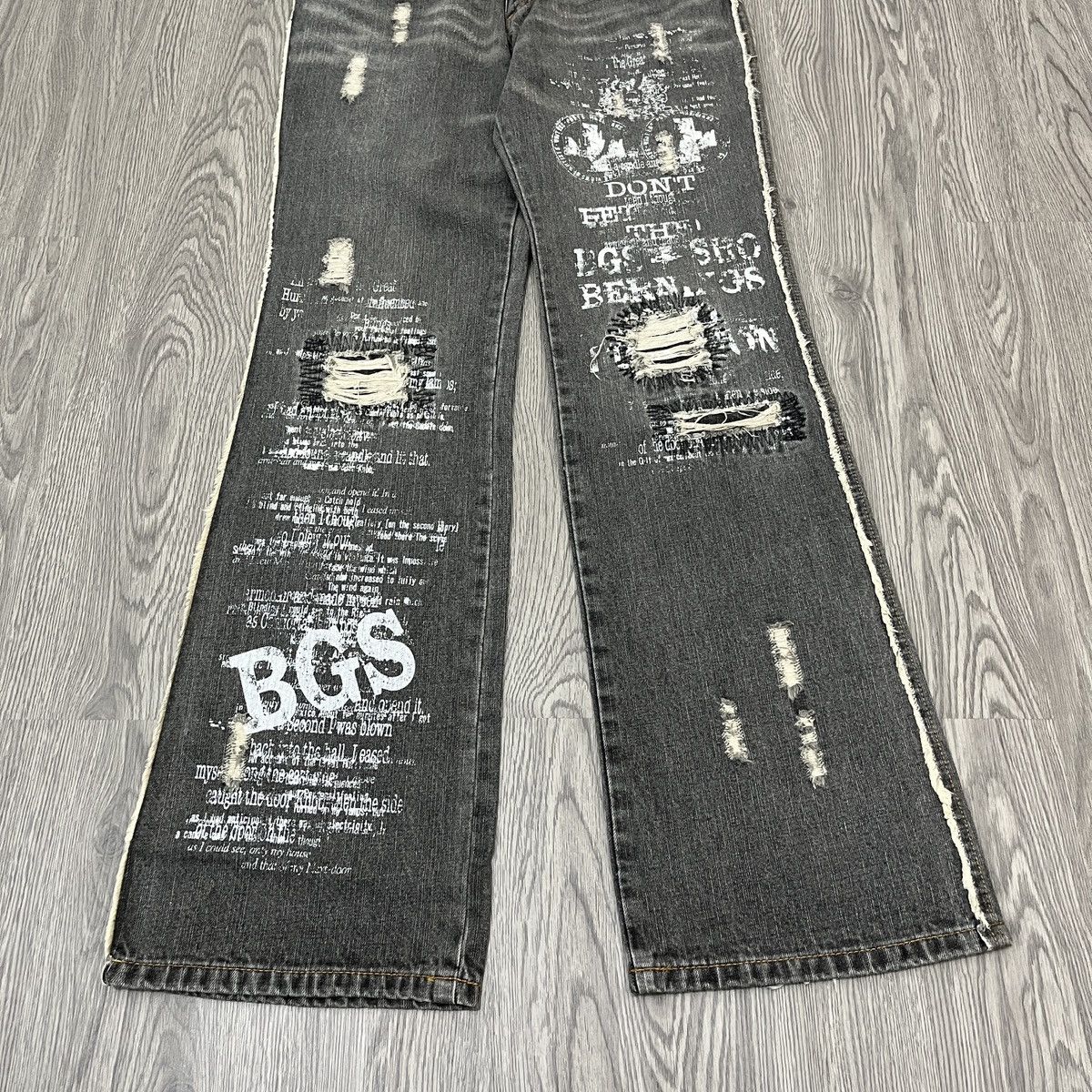 14th Addiction Bernings Sho - Phython Hybrid Flare Jeans Lgb Style Size US 27 - 3 Thumbnail