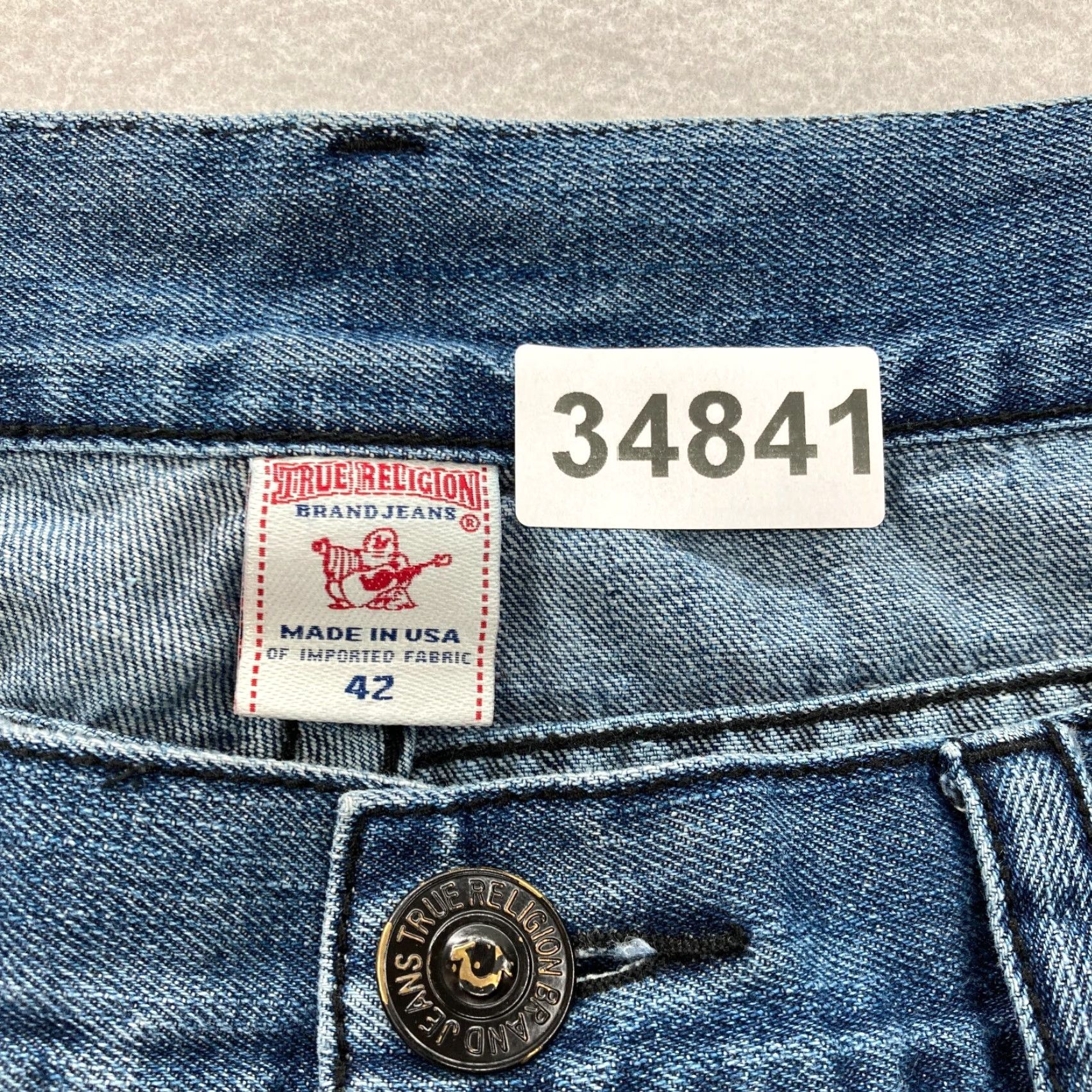 True Religion True Religion Rainbow Billy Jeans Mens 42x34 Blue Stretch Denim Flap Pocket Y2K Jeans Mens 42 Blue Stretch Denim Rainbow Billy Size US 42 / EU 58 - 5 Thumbnail