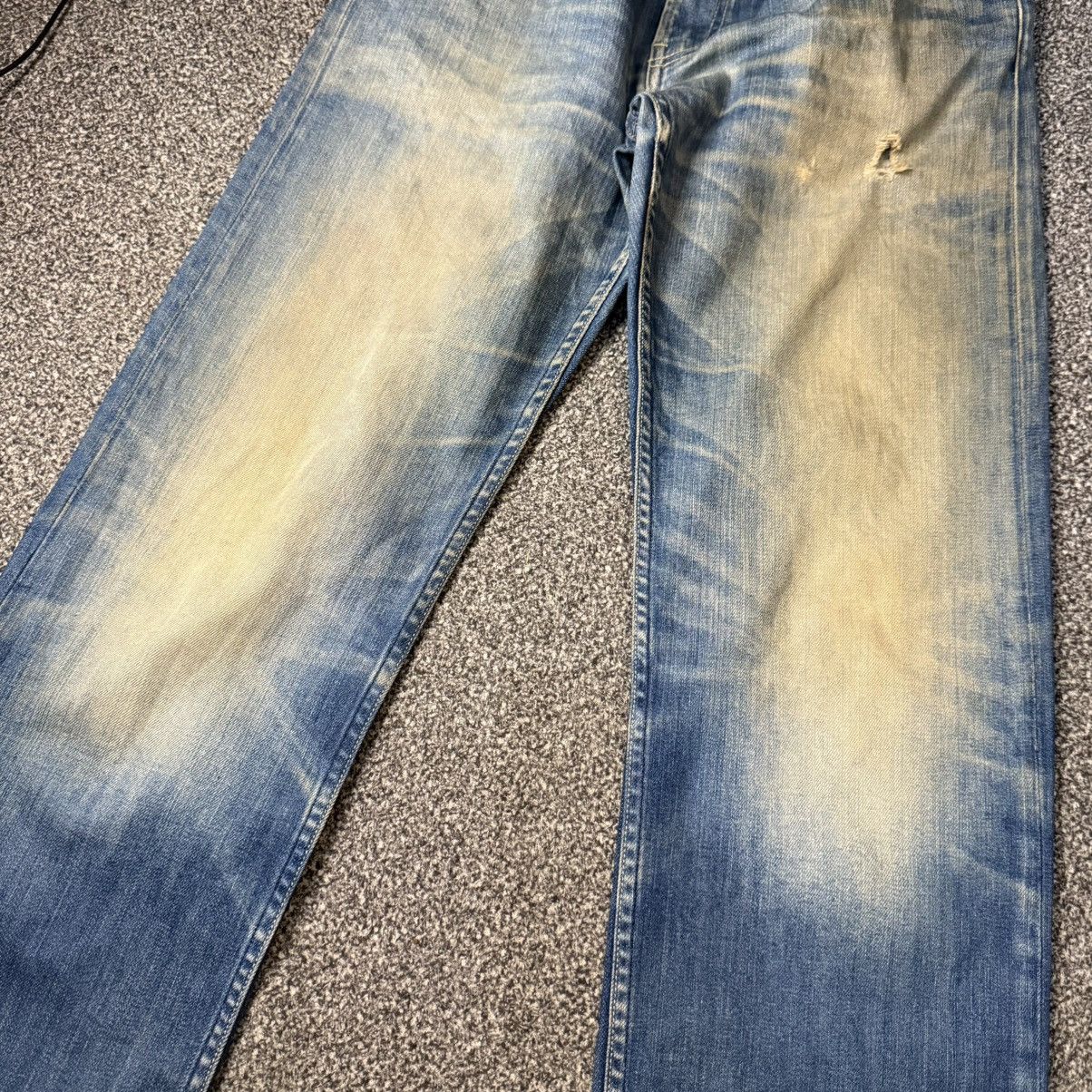 Beauty Beast 🔥 Levis 502 Distressed Mud Denim Size US 33 - 4 Thumbnail