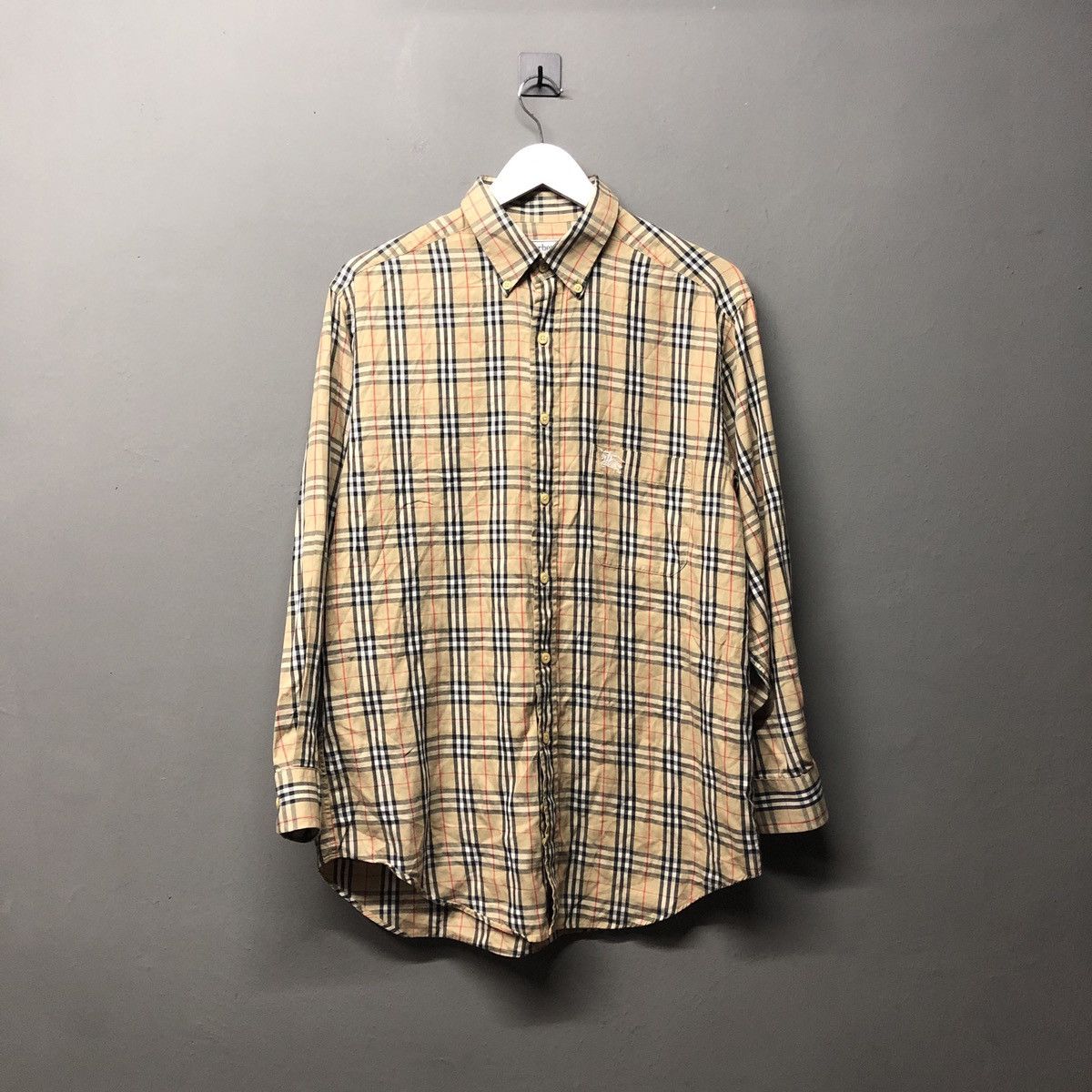 Burberry × Vintage Vintage Burberry Nova Plaid L/S Shirt Size US M / EU 48-50 / 2 - 1 Thumbnail