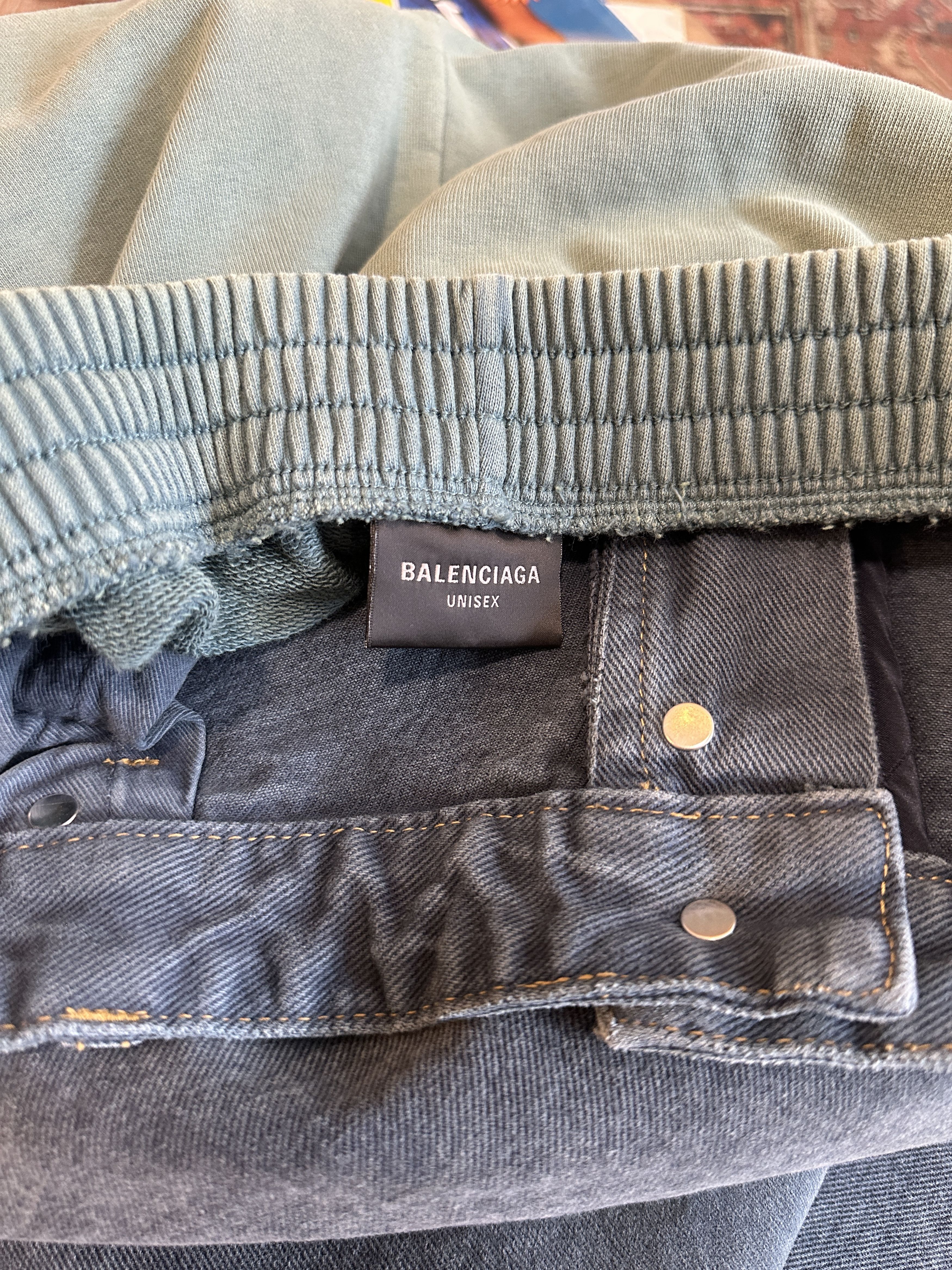 Balenciaga Brand New Balenciaga Hybrid Denim Size US 33 - 4 Thumbnail