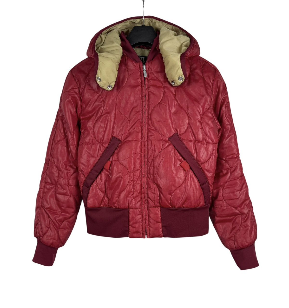 Diesel Diesel 00s Vintage Quilted Zip Jacket Army Hooded size S Size S / US 4 / IT 40 - 12 Thumbnail