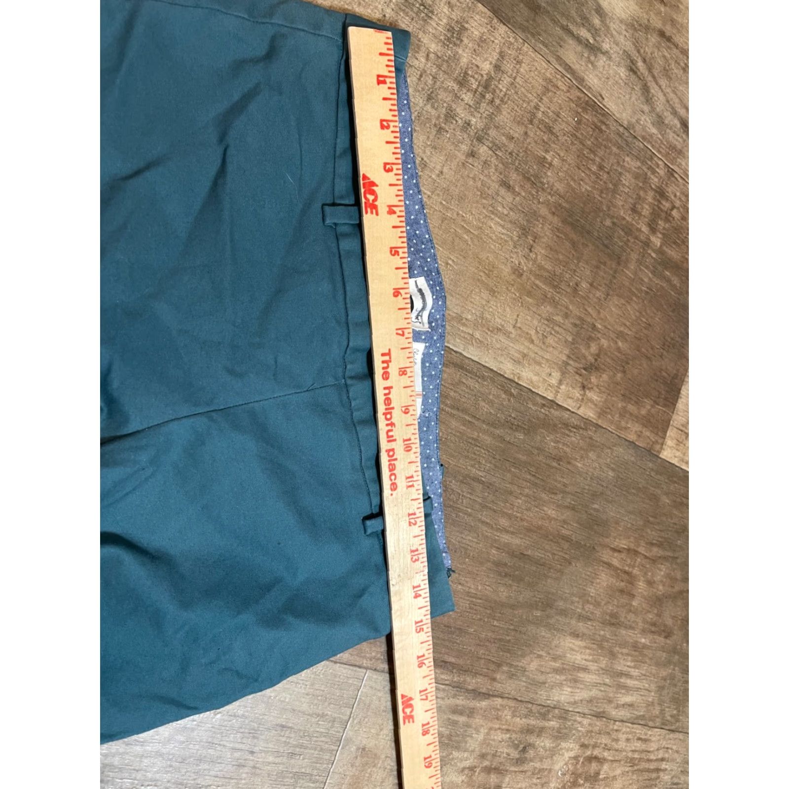 Vintage Maison Jules Pants Womens Size 8 Short Charlotte Slim Pencil Ankle Green Size 30" / US 8 / IT 44 - 3 Thumbnail