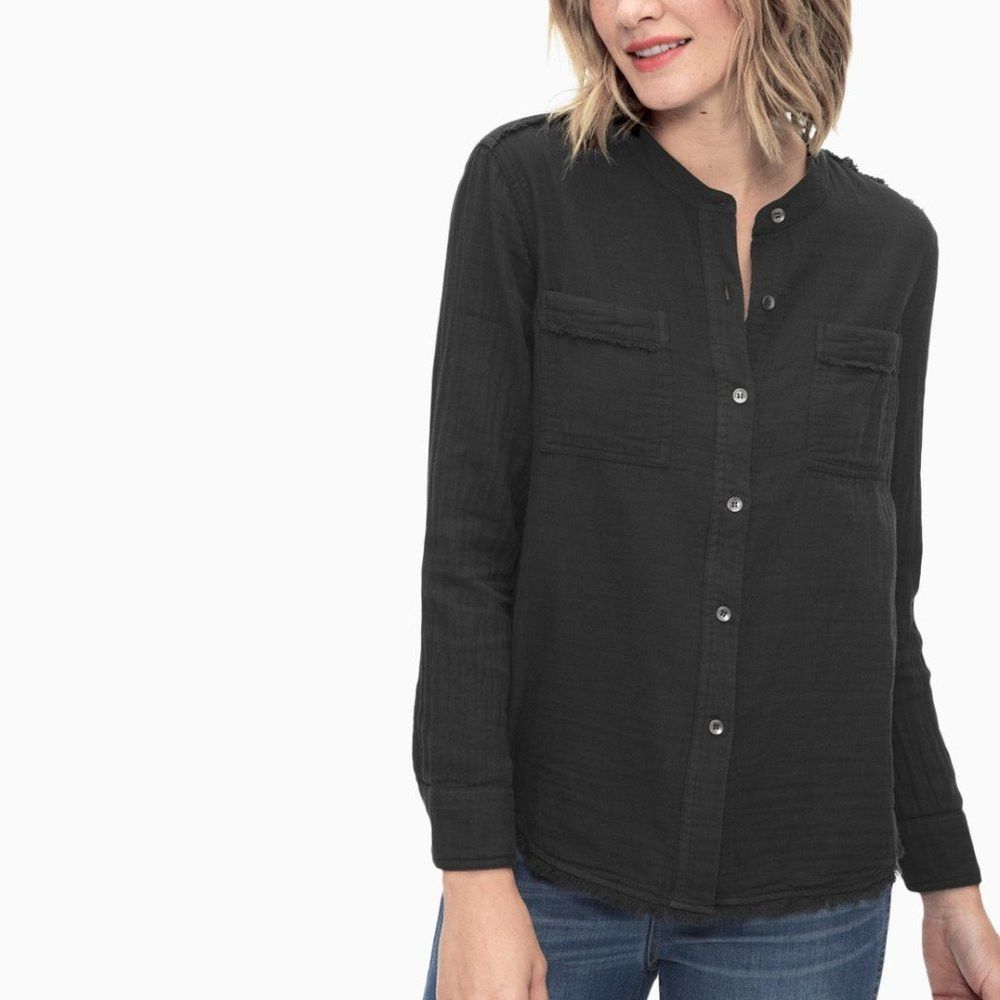 Splendid NWT New $118 Splendid Double Cloth Button Up Cotton Shirt B Size XS / US 0-2 / IT 36-38 - 1 Thumbnail