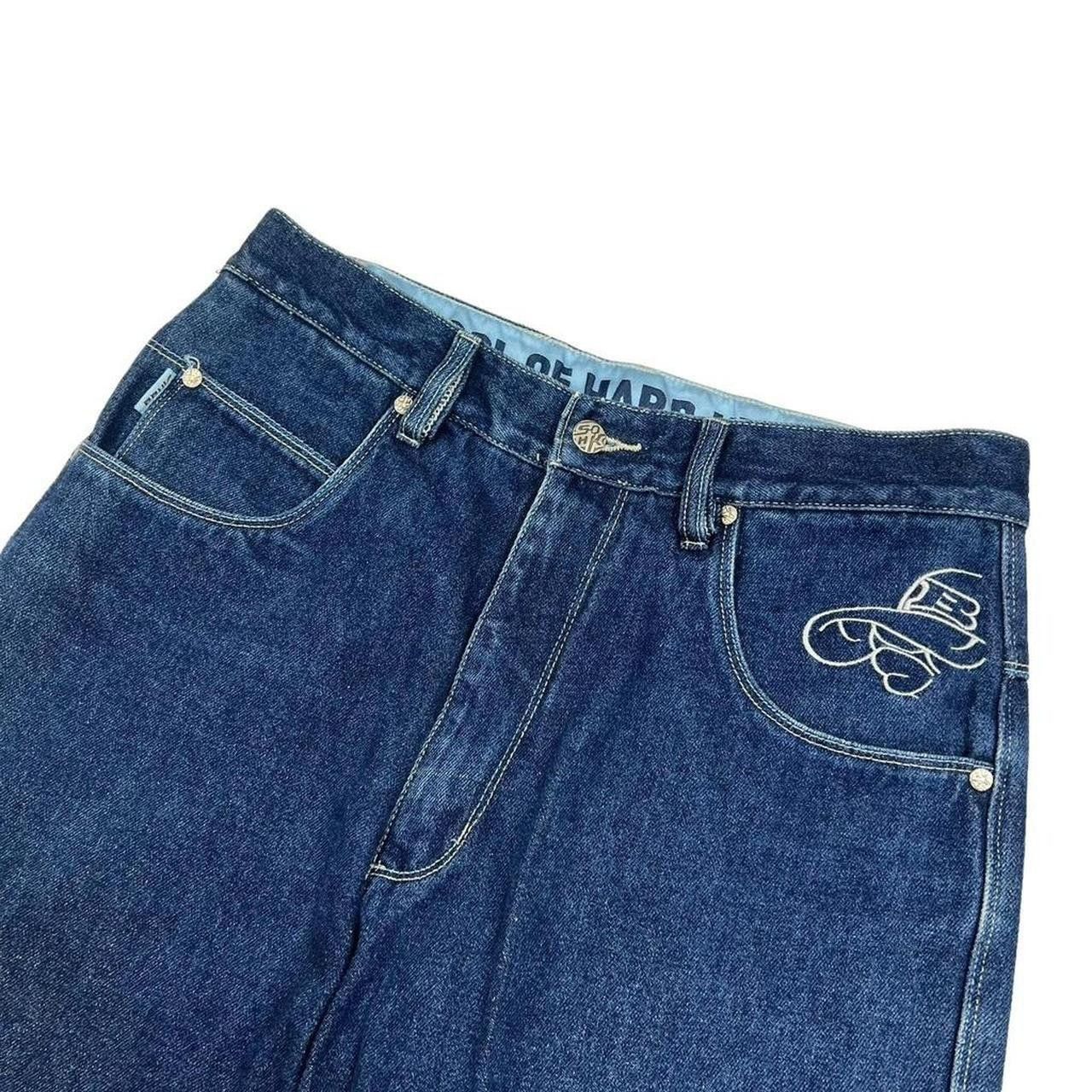 Other Vintage Sohk School Of Hard Knocks Baggy Jeans - Waist: 32” Size US 32 / EU 48 - 4 Thumbnail