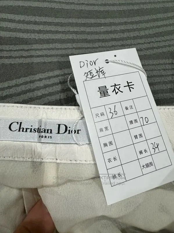 Dior Dior White Lambskin Ladies Shorts . Size 23" - 4 Thumbnail