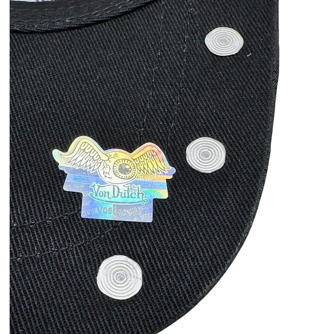 Von Dutch Von Dutch Trucker Black & Pink Studded Upside Down Patch Size ONE SIZE - 6 Thumbnail