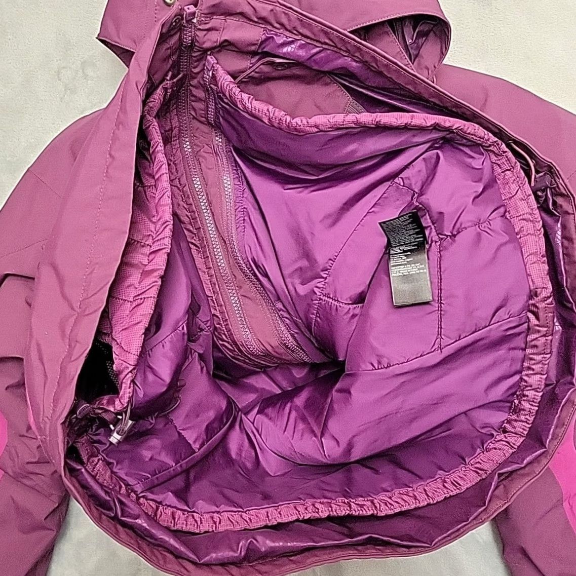 The North Face VINTAGE North Face Jacket Womens XL HyVent 3 in 1 Removeable Hood Snowboard Ski Coat Purple Size XL / US 12-14 / IT 48-50 - 6 Thumbnail