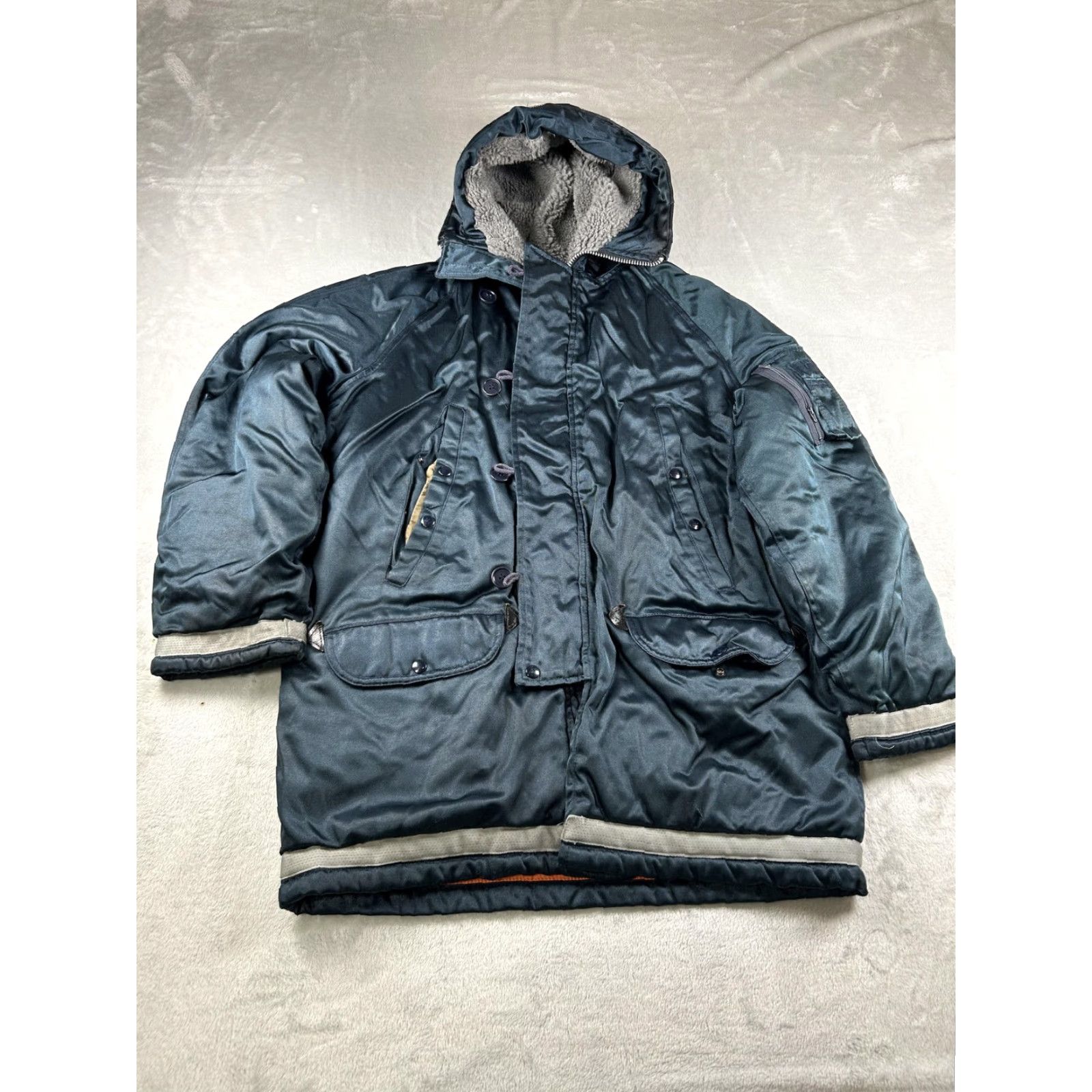 Vintage VINTAGE Golden Fleece Jacket Mens XL Blue Hooded Insulated Parka Size US XL / EU 56 / 4 - 2 Thumbnail