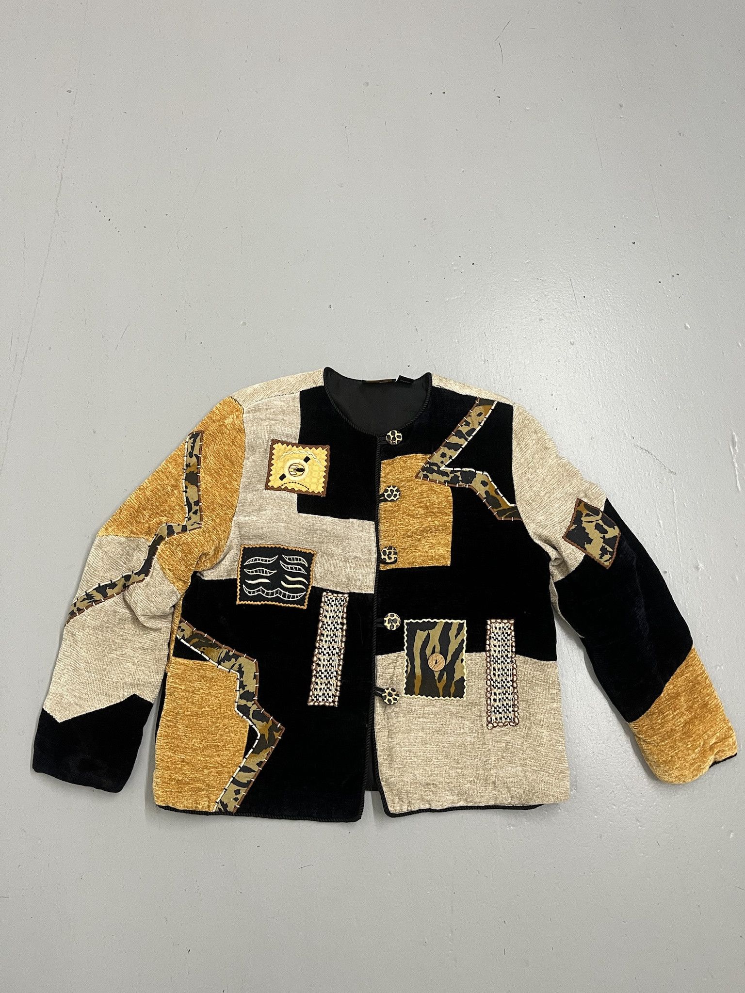 Vintage Vintage Patterned Blazer Y2K Animal Print Cardigan Size L Size US L / EU 52-54 / 3 - 1 Thumbnail