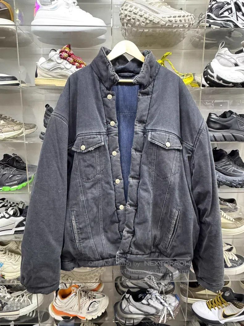 Balenciaga Balenciaga Color Blocked Washed Distressed Oversized Denim Size US S / EU 44-46 / 1 - 1 Thumbnail
