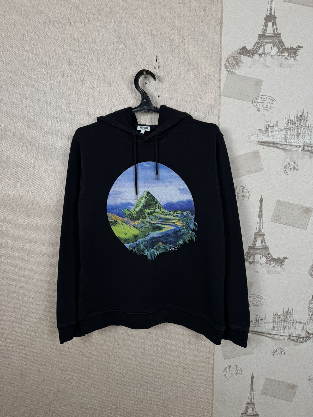 Kenzo Kenzo Hoodie Mountain Gems Black Sz M Luxury Paris Designer Size US M / EU 48-50 / 2 - 1 Thumbnail