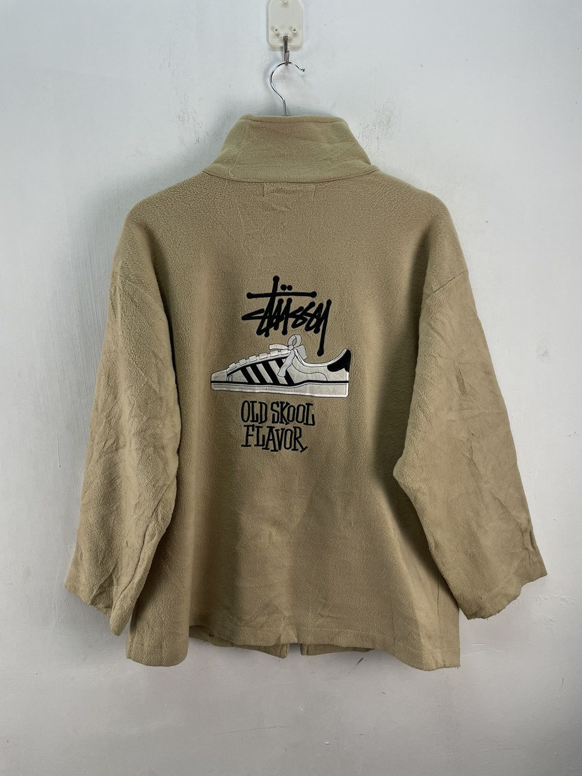 Stussy Vintage 90s Stussy Old Skool Flavor Fleece Jacket Boxy Baggy Size US M / EU 48-50 / 2 - 7 Thumbnail