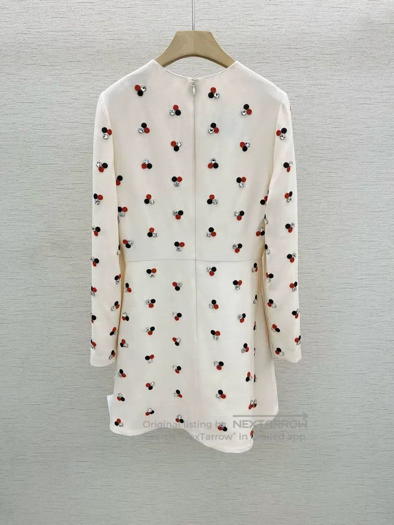 Valentino Valentino Rhinestone bead flower polka dot dress Size S / US 4 / IT 40 - 7 Thumbnail