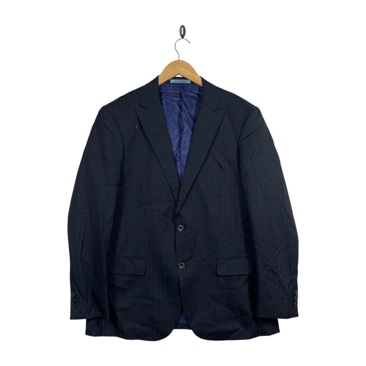 Kansai Yamamoto Kansai Man Collection Navy Pinstripe Blazer Made in Japan Size 40R - 1 Thumbnail