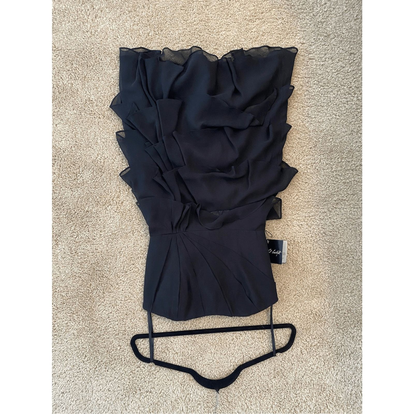 White House Black Market WHBM NWT Black Cocktail Strapless Dress, Size 0, MSRP $168 Size XS / US 0-2 / IT 36-38 - 7 Thumbnail