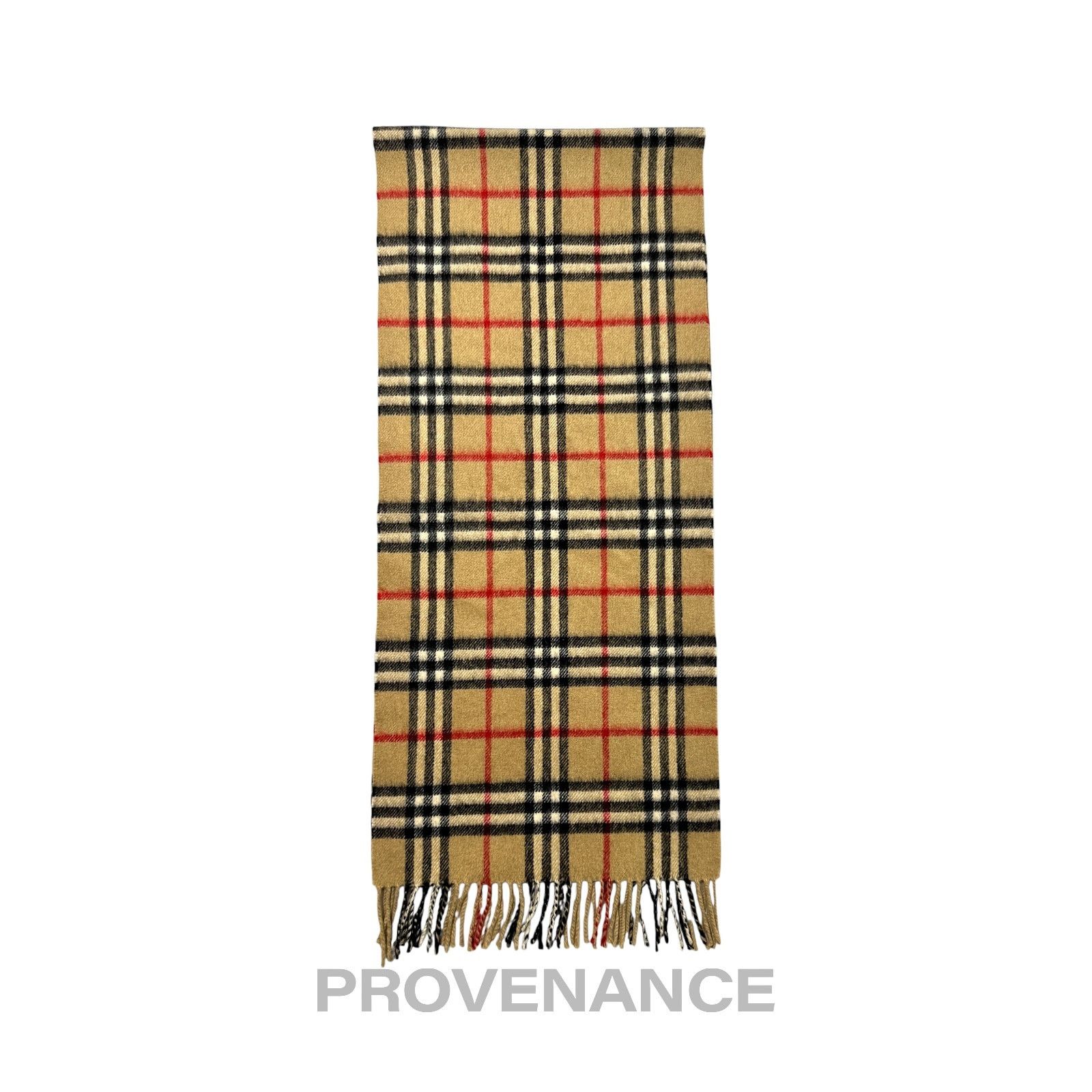 Burberry 🔴 Vintage Burberrys Scarf Nova Check 100% PURE CASHMERE Size ONE SIZE - 3 Thumbnail