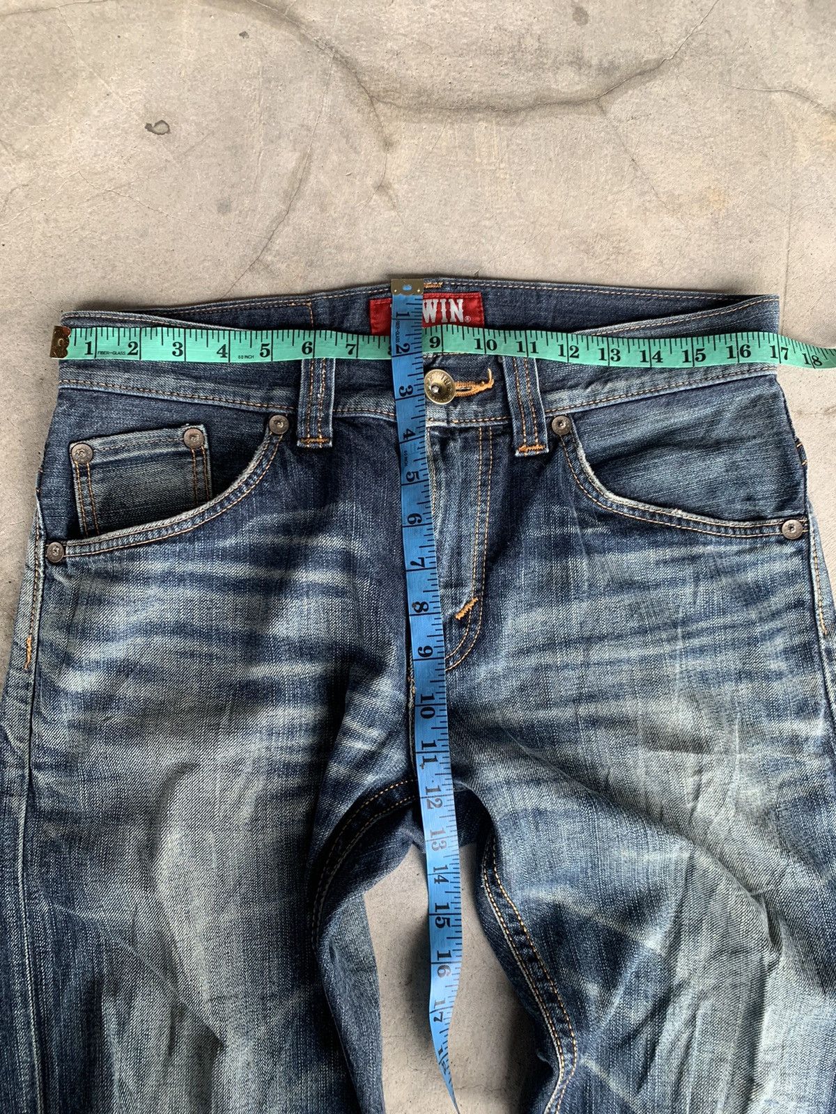 Edwin Distressed EDWIN XV nice faded. Size US 34 / EU 50 - 4 Thumbnail